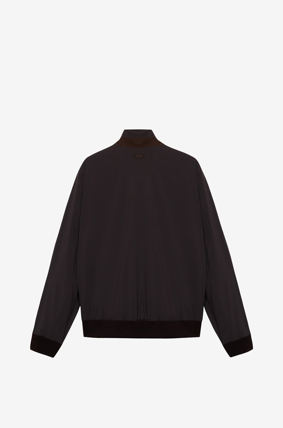 MAURIZIO BALDASSARI Blouson léger boutonné à col montant en microfibres Homme BLEU FONCE 2