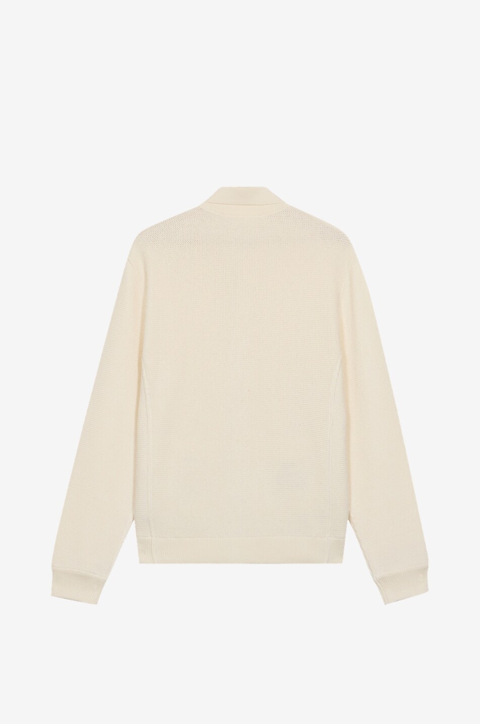 MAURIZIO BALDASSARI Cardigan à col chemise en soie et coton Homme BLANC CASSE 2