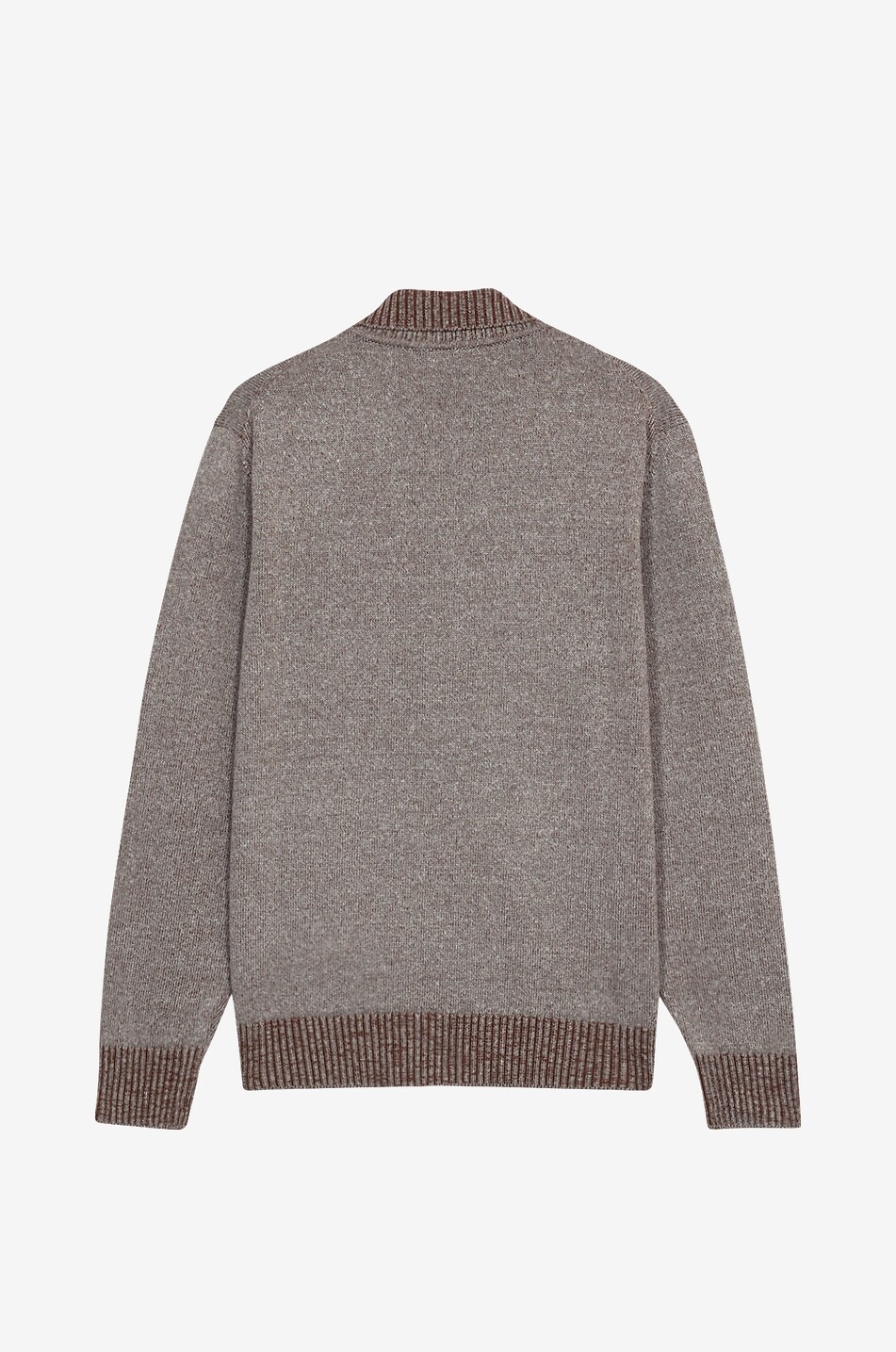 MAURIZIO BALDASSARI Blouson zippé en maille de lin mélangé Vanisé Homme MARRON CLAIR 2