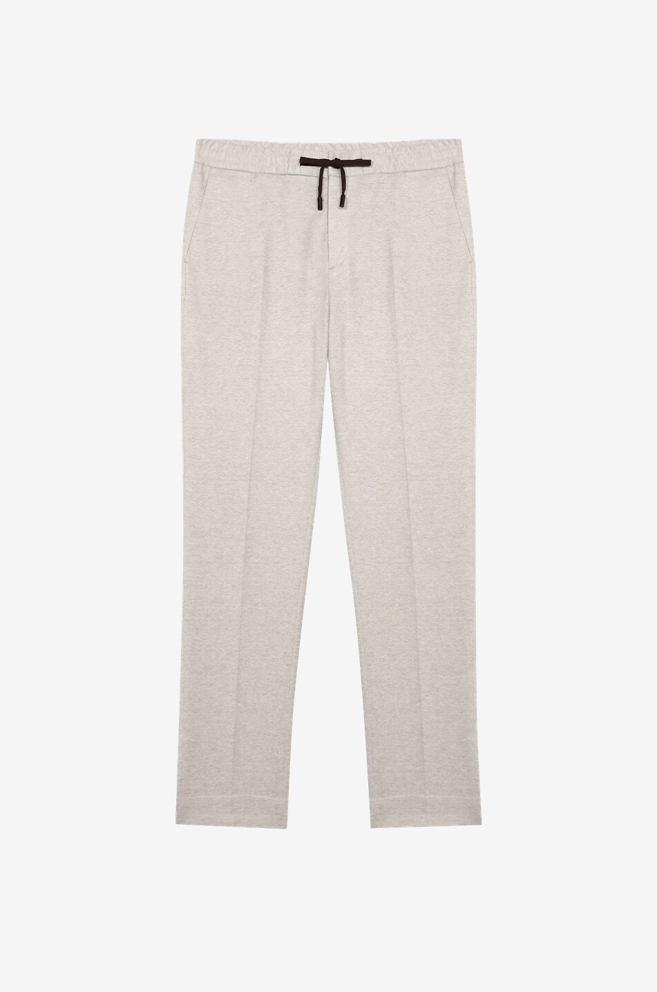 Pantalon de jogging en maille de lin mélangée chiné