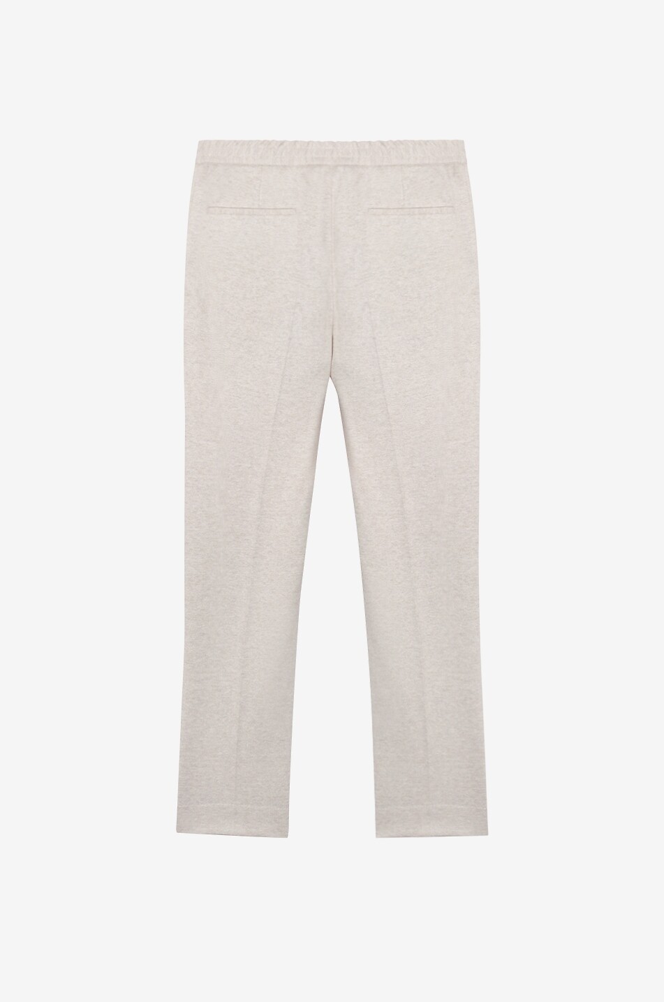 MAURIZIO BALDASSARI Pantalon de jogging en maille de lin mélangée chiné Homme Beige clair 2