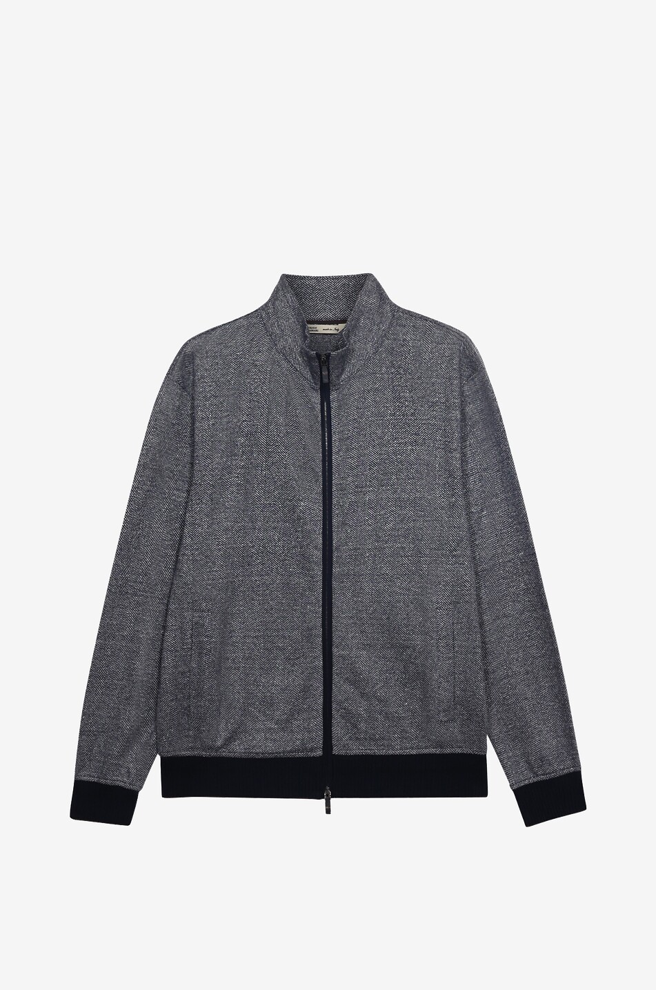 MAURIZIO BALDASSARI Bomber jacket with stand collar in linen and silk Men Light beige 2