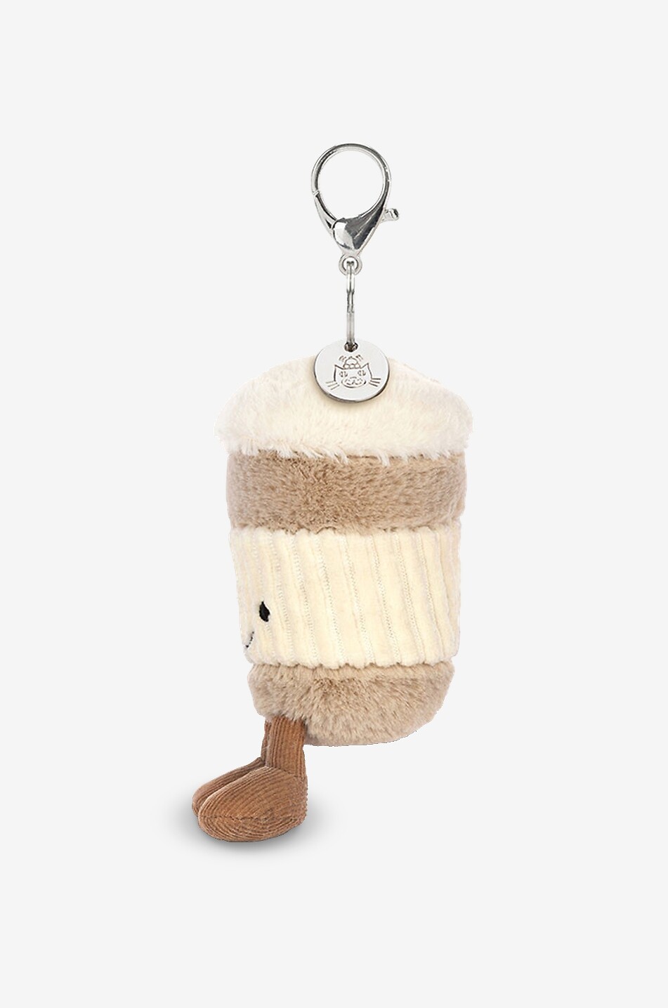 JELLYCAT Taschen-Charm aus Plüsch Amuseables Coffe-To-Go  BEIGE 4