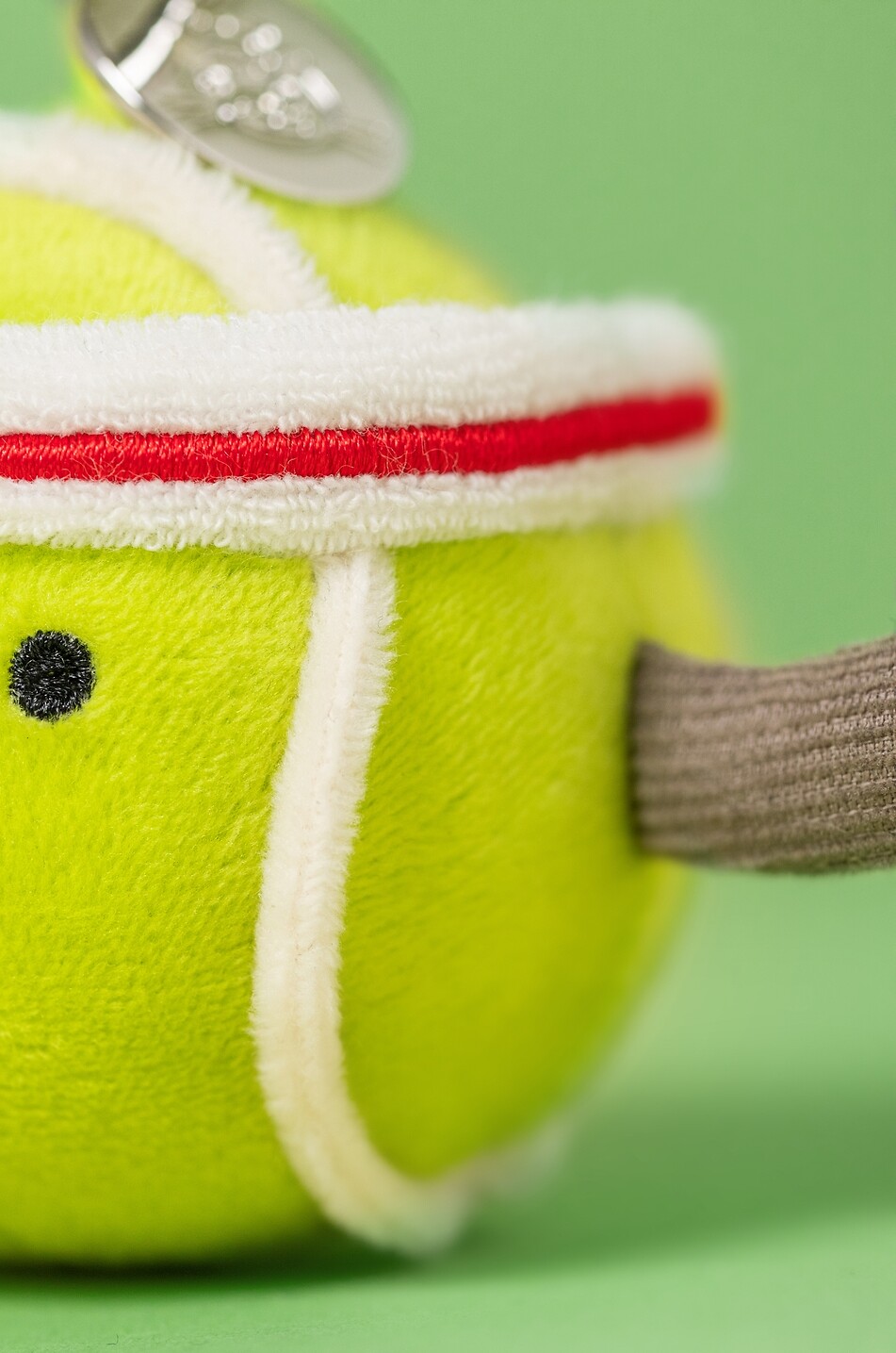 JELLYCAT Amuseables Sports Tennis ball-shaped plush bag charm  YELLOW 4