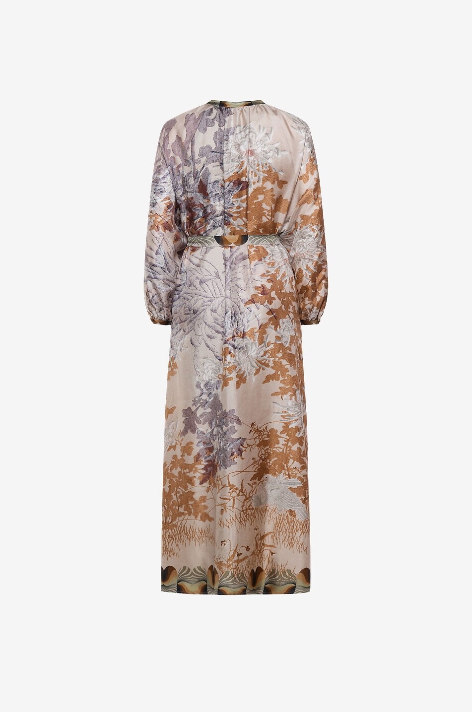 PIERRE LOUIS MASCIA Robe chemise longue imprimée en soie Aloe Loto Bianco Femme MULTICOLORE 2