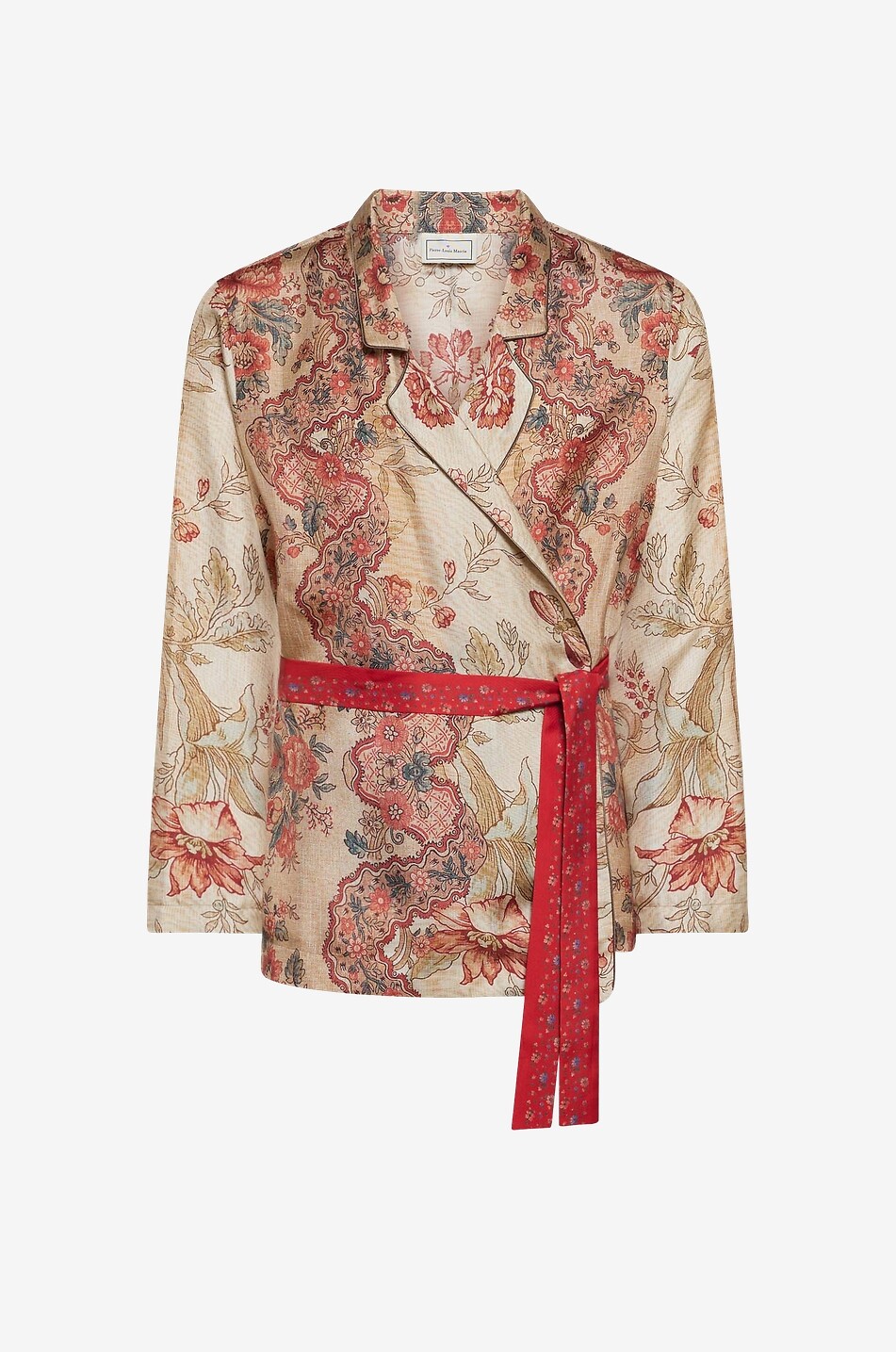 PIERRE LOUIS MASCIA Aloe Fiori d'Argilla belted silk jacket Women MULTI COLOURED 1