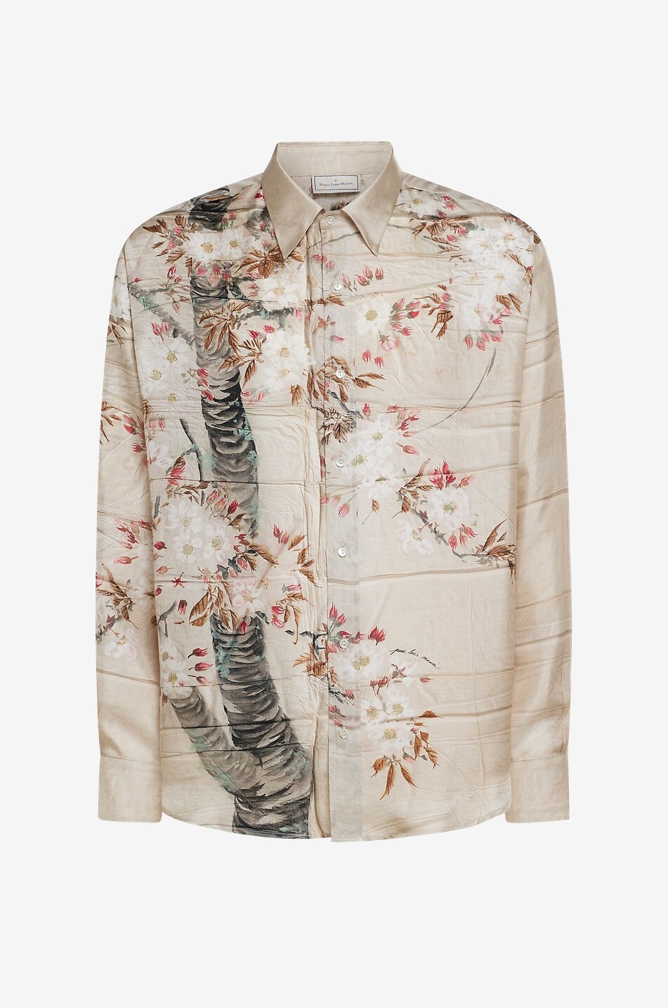 Aloe Giardino Giapponese & Arrazzo Antico silk long-sleeve shirt