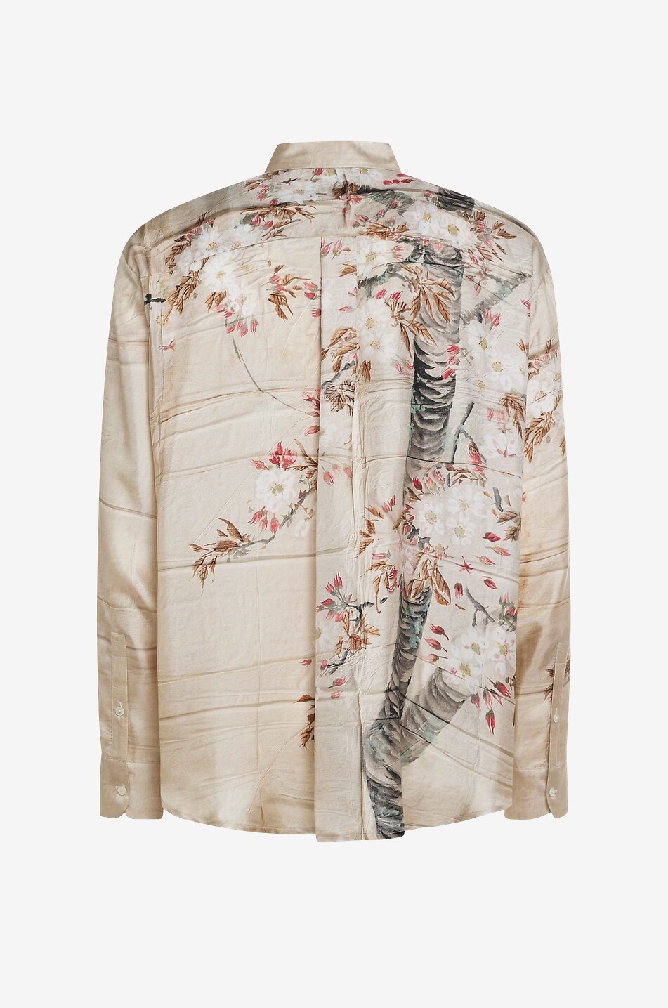 PIERRE LOUIS MASCIA Aloe Giardino Giapponese & Arrazzo Antico silk long-sleeve shirt Women EGGSHELL 2