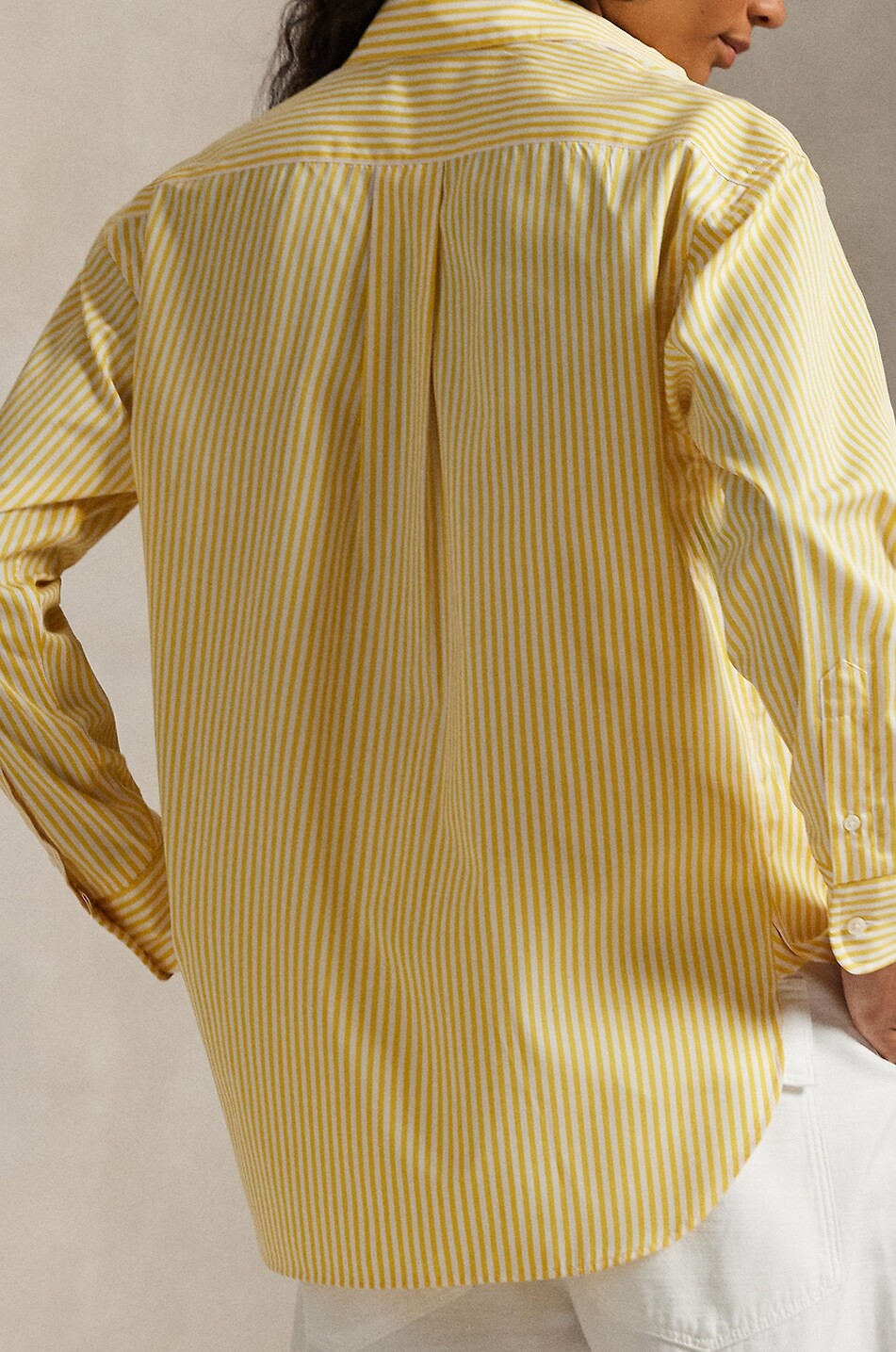 POLO RALPH LAUREN Pony striped relaxed shirt Women YELLOW 3