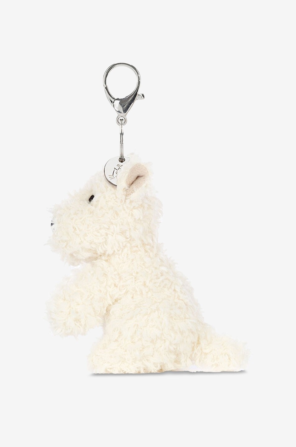 JELLYCAT Charm chien en peluche pour sac à main Munro Scottie  BLANC CASSE 2