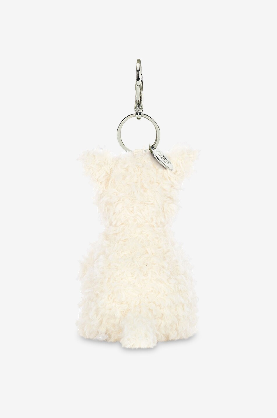 JELLYCAT Charm chien en peluche pour sac à main Munro Scottie  BLANC CASSE 3