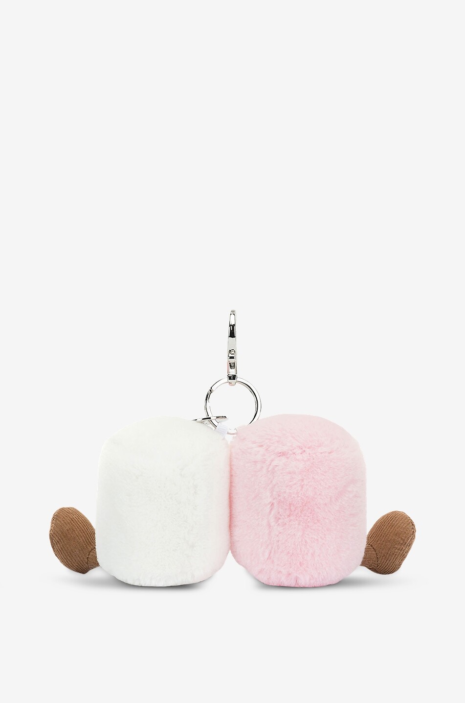JELLYCAT Charm pour sac à main Amuseables Pair of Marshmallows  ROSE CLAIR 2