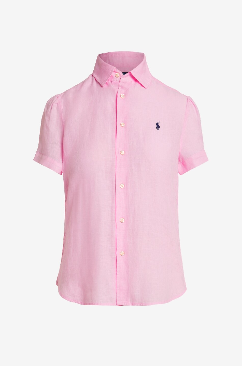 Pony linen short-sleeved shirt