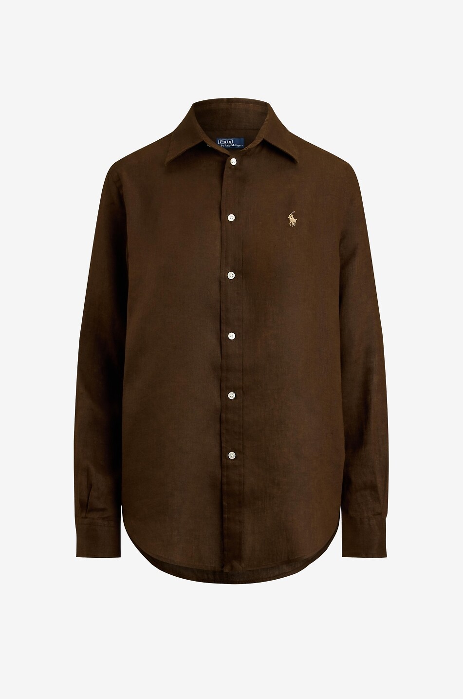 Chemise en lin à manches longues Classic Fit