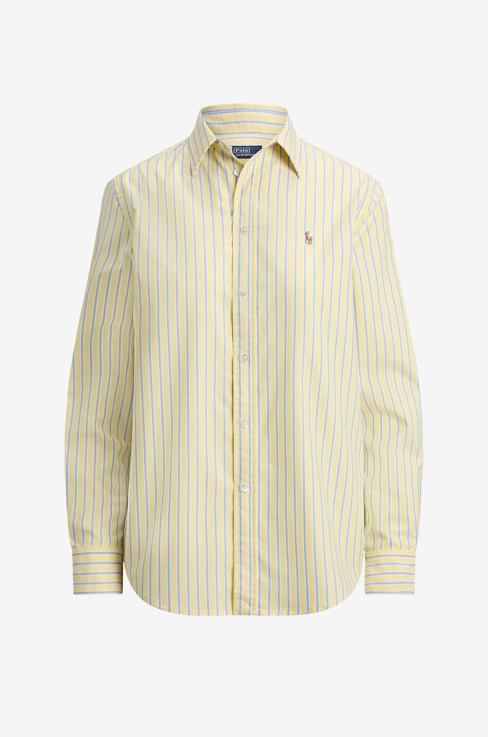 Classic Fit pony embroidered logo striped cotton shirt