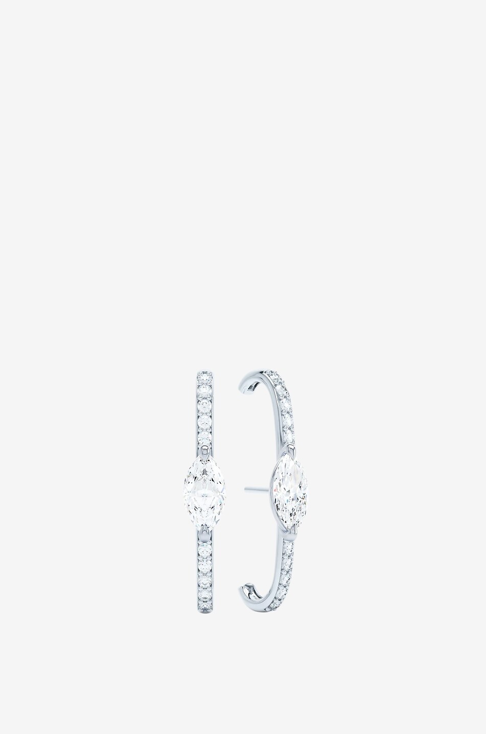 Clous d'oreilles en or blanc et diamants Allday Diamond Ear Cuffs Marquise