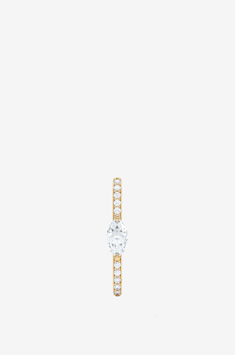 Mono clou d'oreilles en or jaune et diamants Allday Diamond Ear Cuffs Marquise