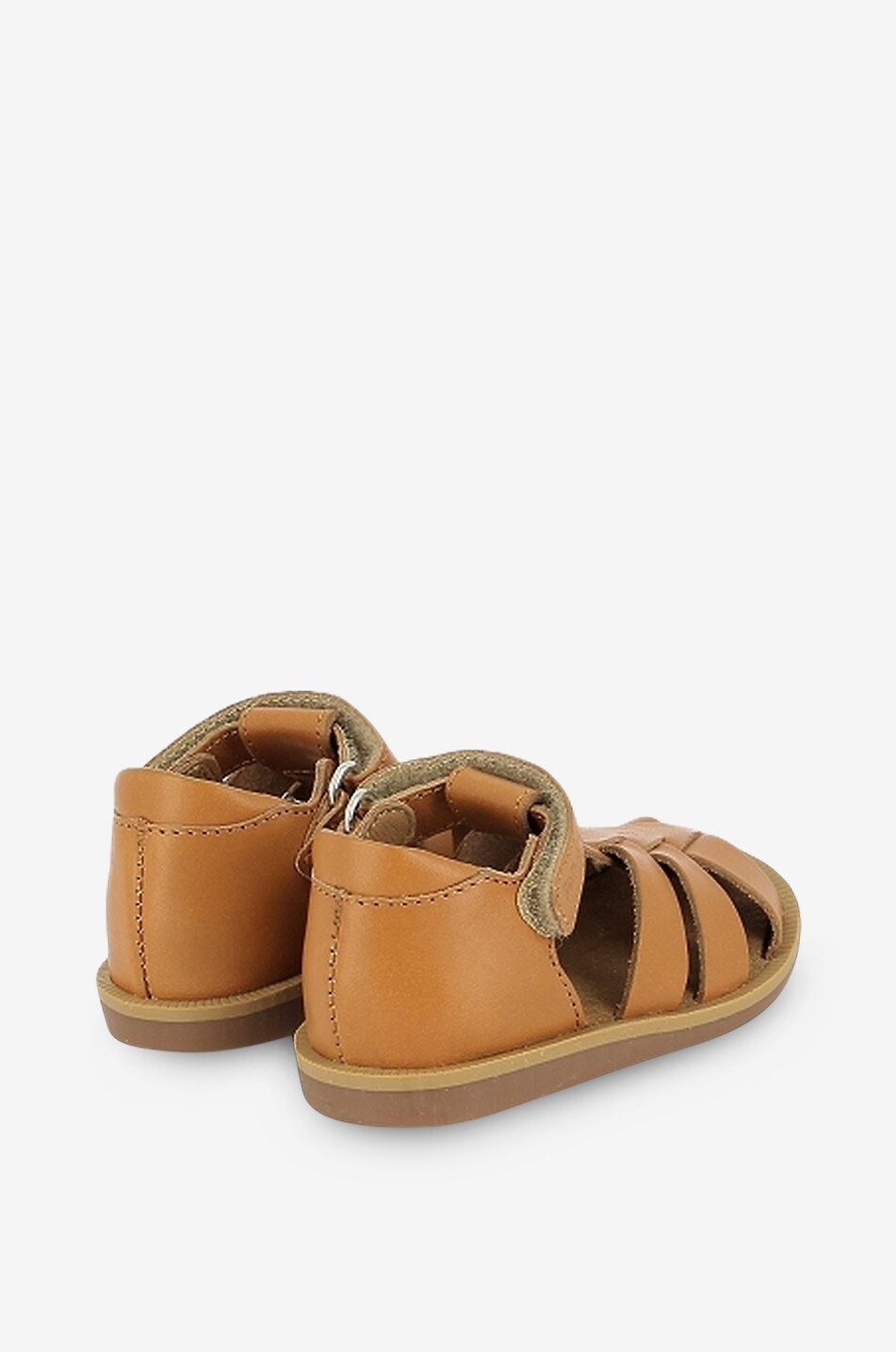 POM D'API Glattledersandalen für Babys Poppy Air Pur Dad Baby KAMELFARBEN 4
