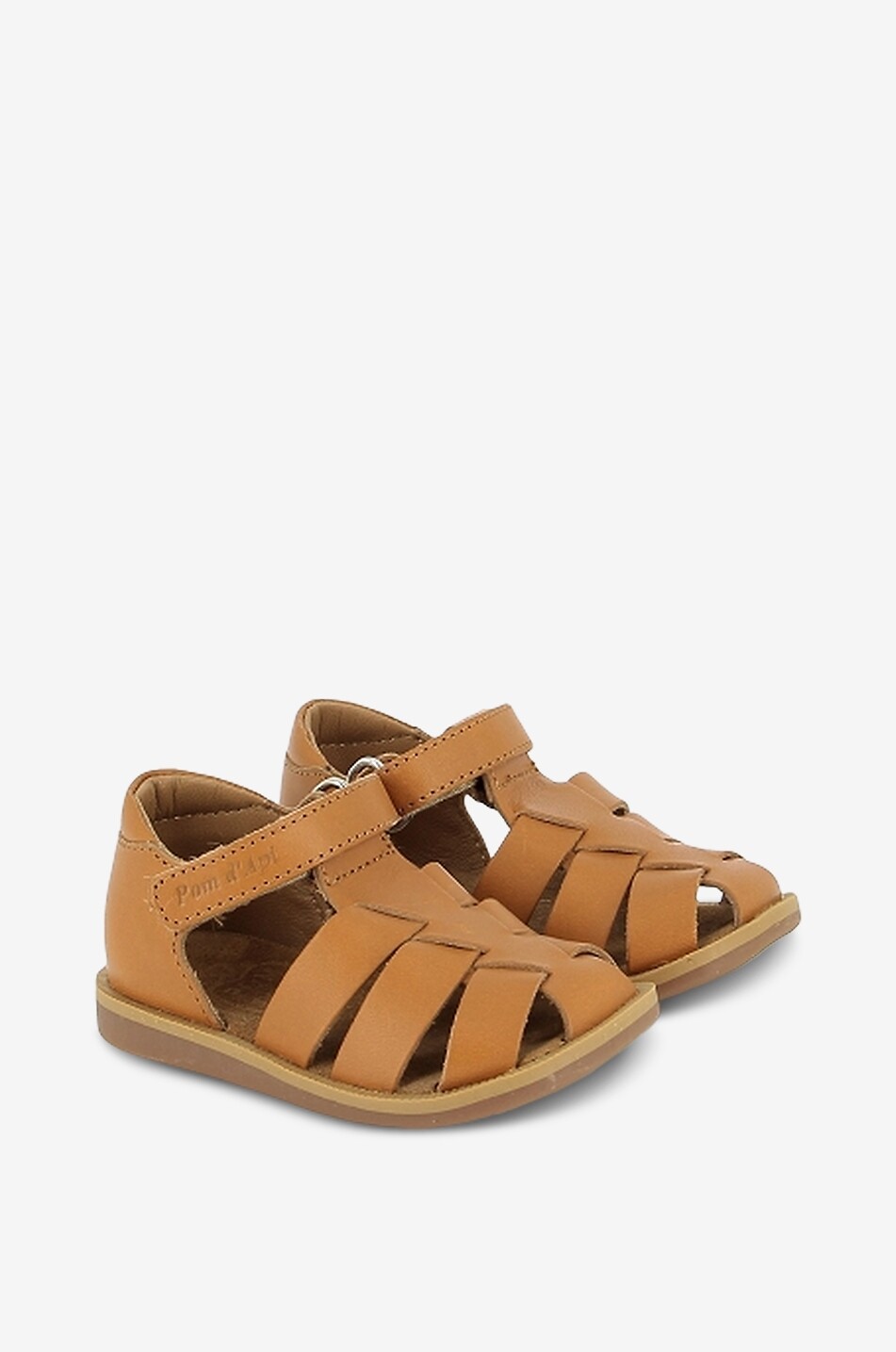 Glattledersandalen für Babys Poppy Air Pur Dad