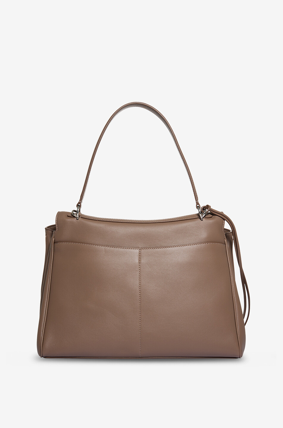 BALENCIAGA Sac à main en cuir de veau lisse Rodeo Medium Femme MARRON 3