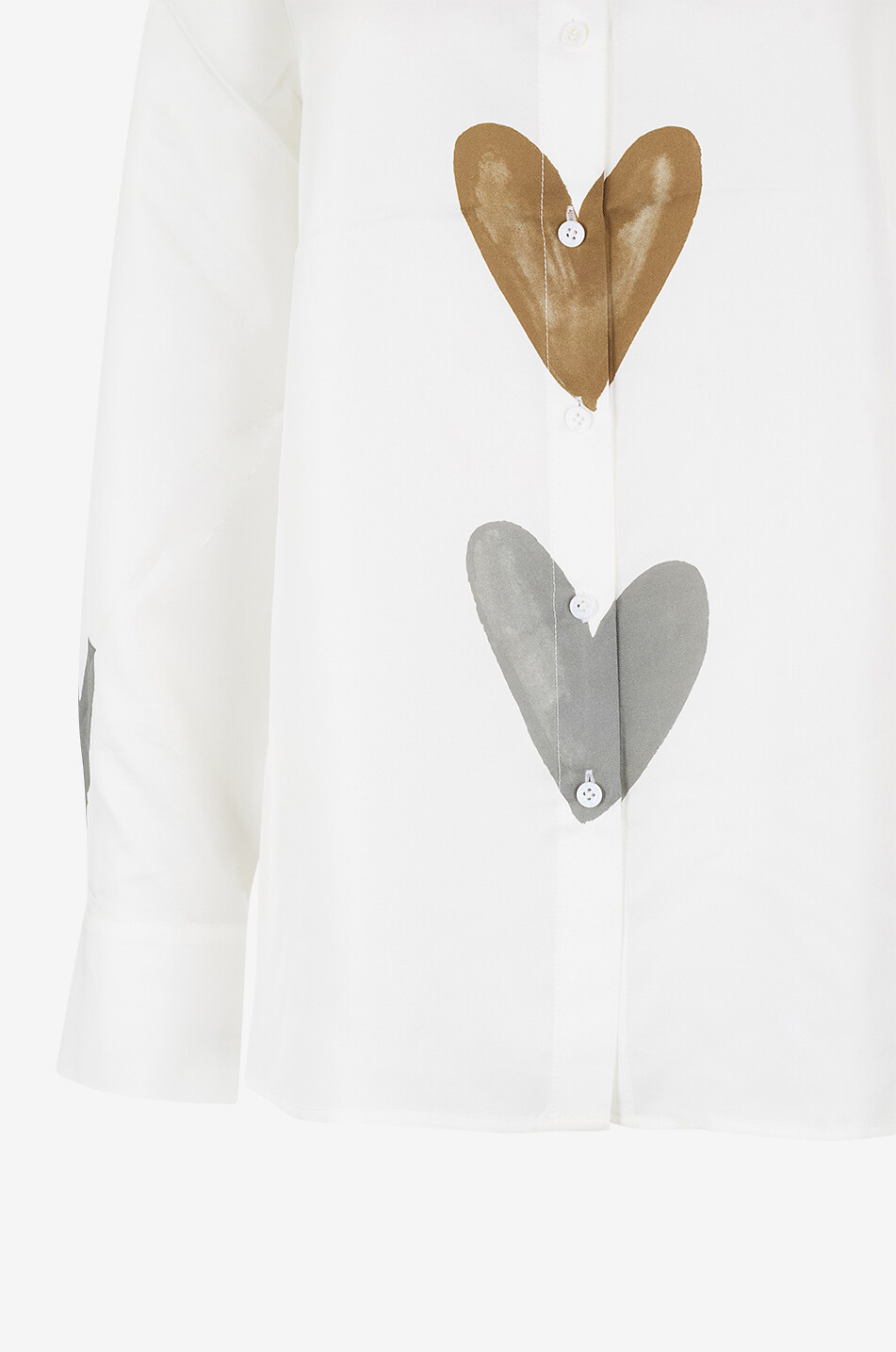 HERZENS Heart Line satin heart print shirt Women MULTI COLOURED 3