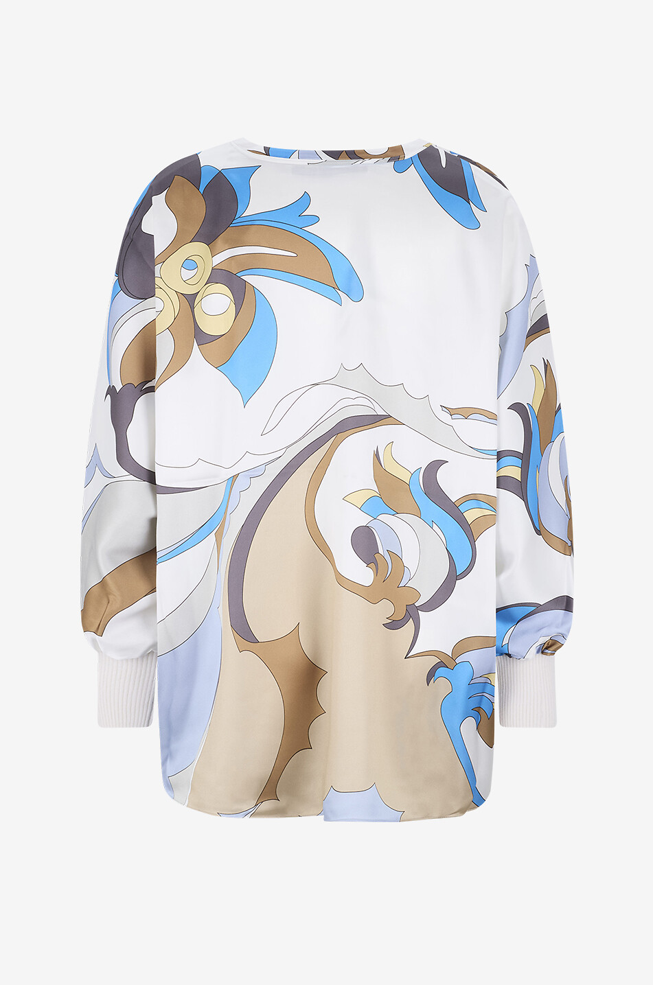 HERZENS Satin printed bat sleeve blouse Women MULTI COLOURED 2