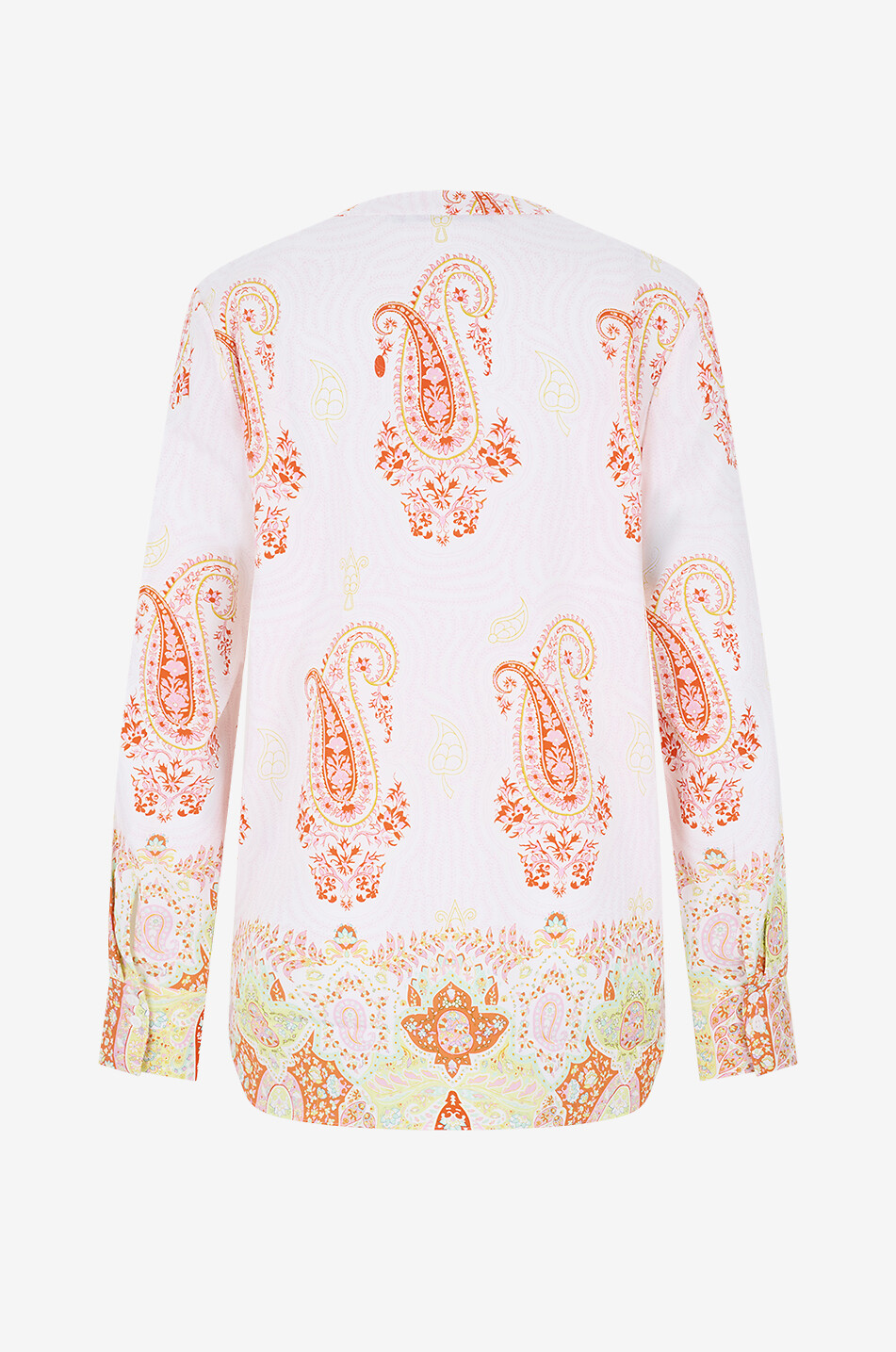 HERZENS Paisley printed silk crepe blouse Women LIGHT PINK 2