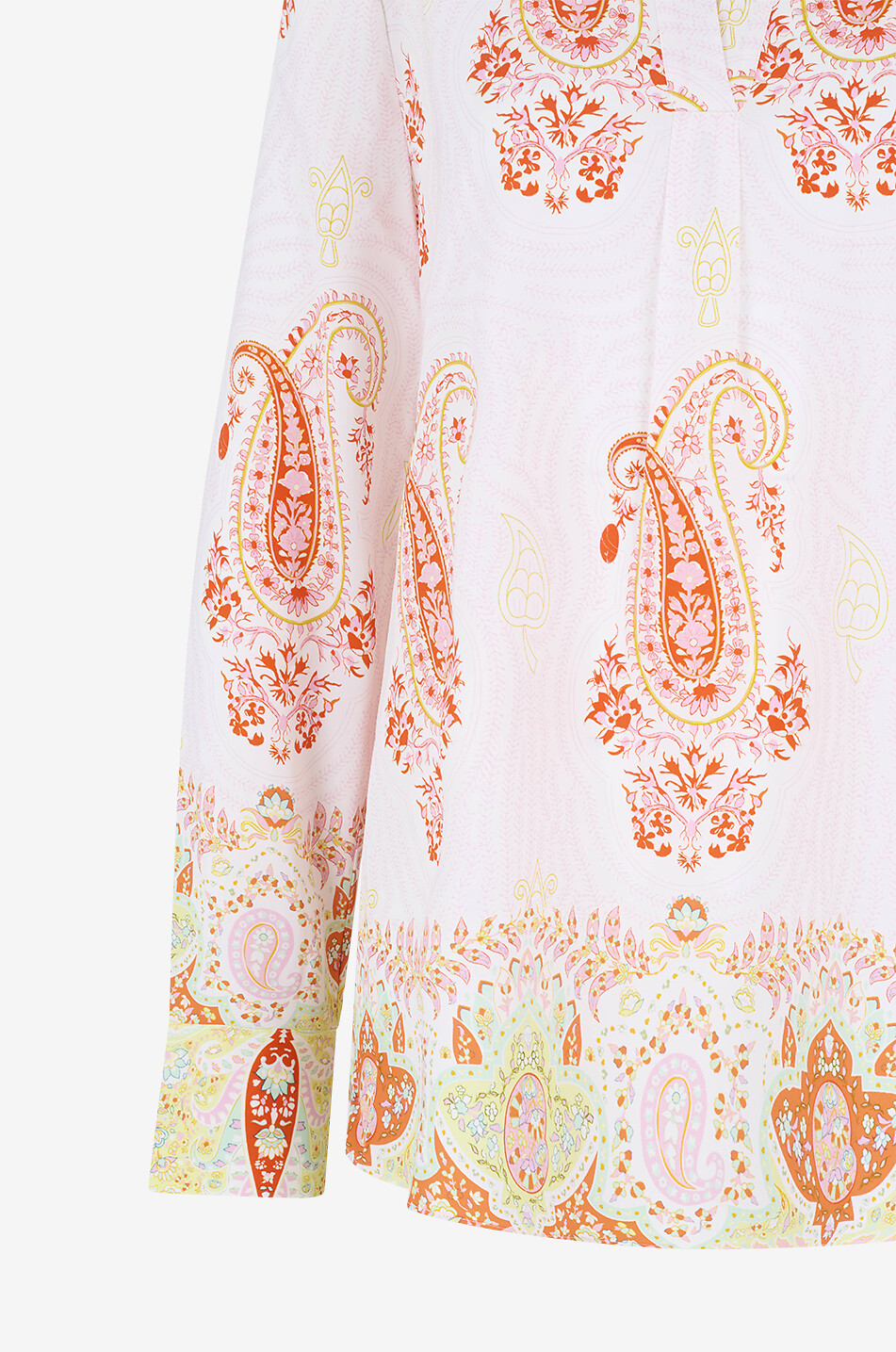 HERZENS Paisley printed silk crepe blouse Women LIGHT PINK 3