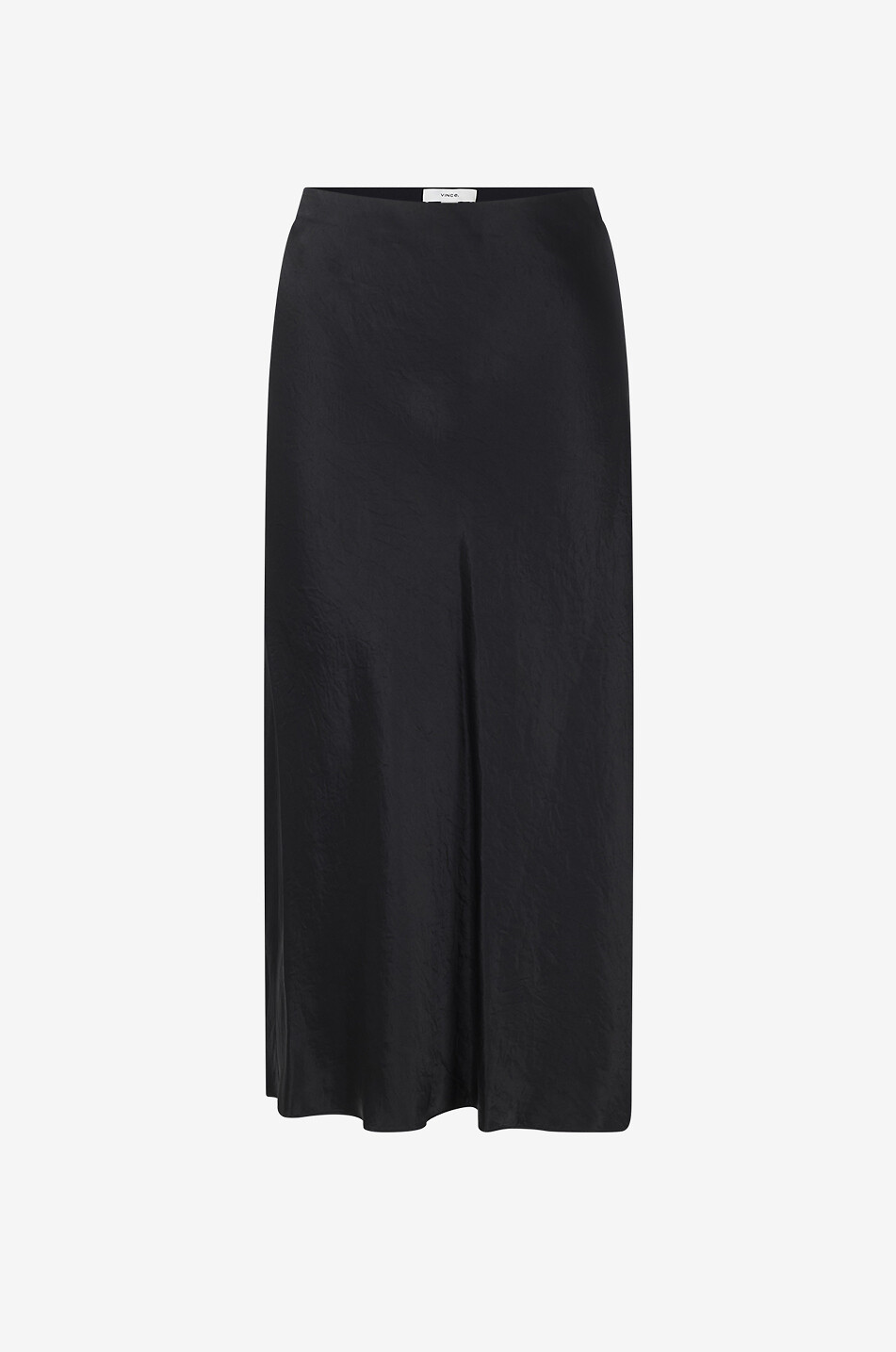 VINCE Jupe mi-longue en satin Femme NOIR 1