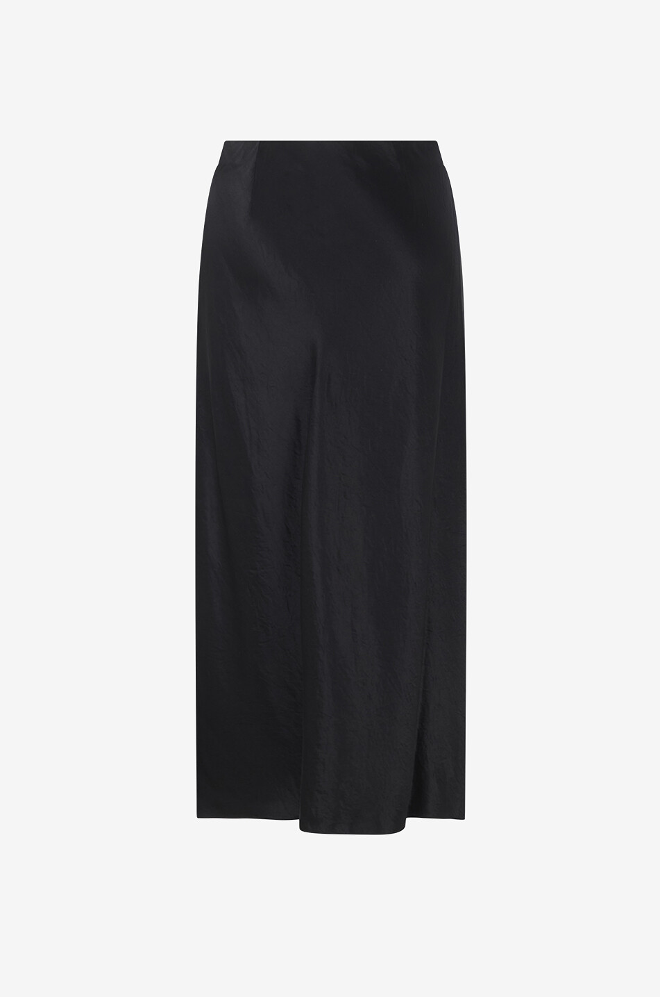 VINCE Jupe mi-longue en satin Femme NOIR 2