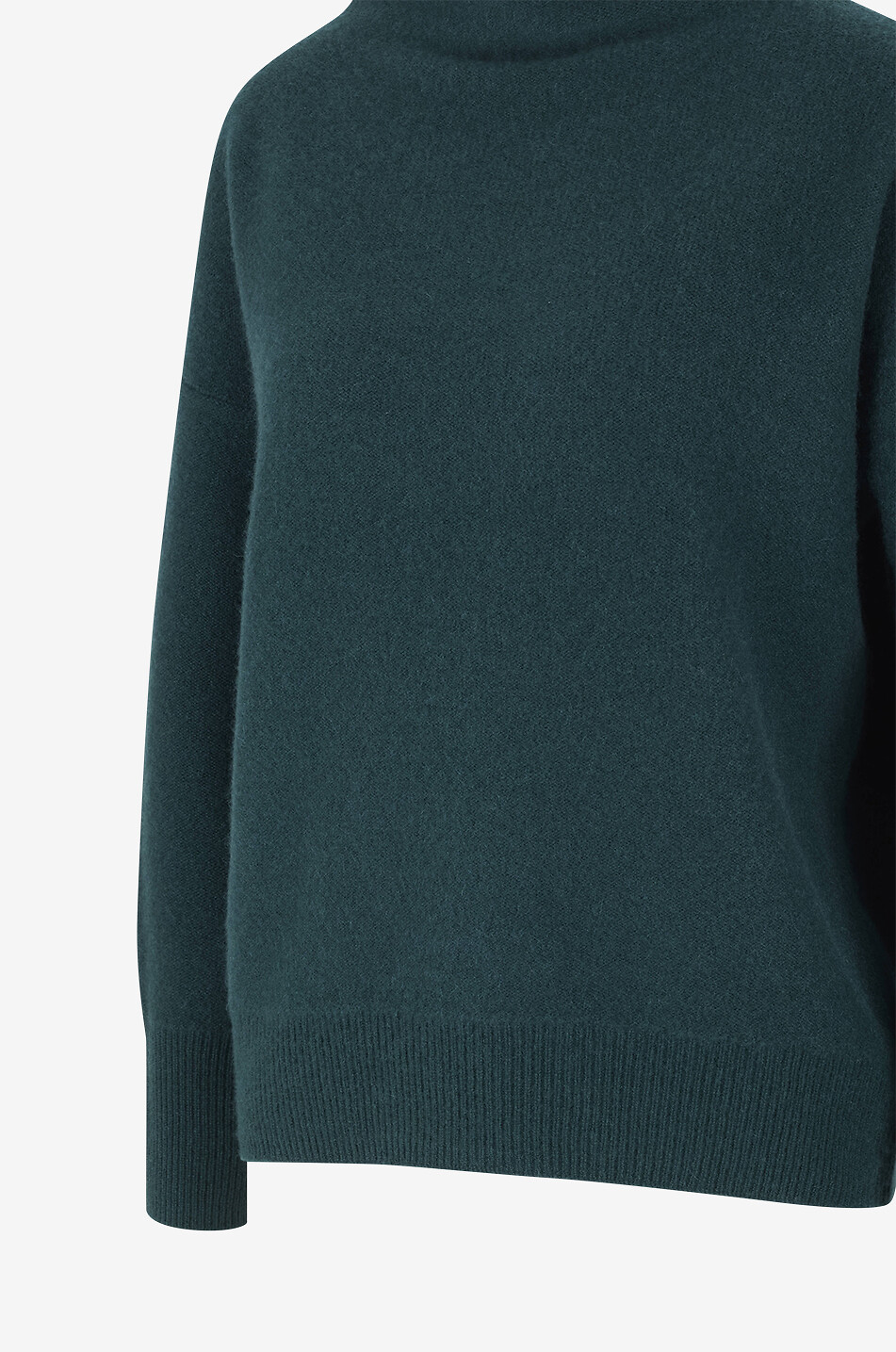 VINCE Pull à col cheminée en cachemire Femme VERT 3