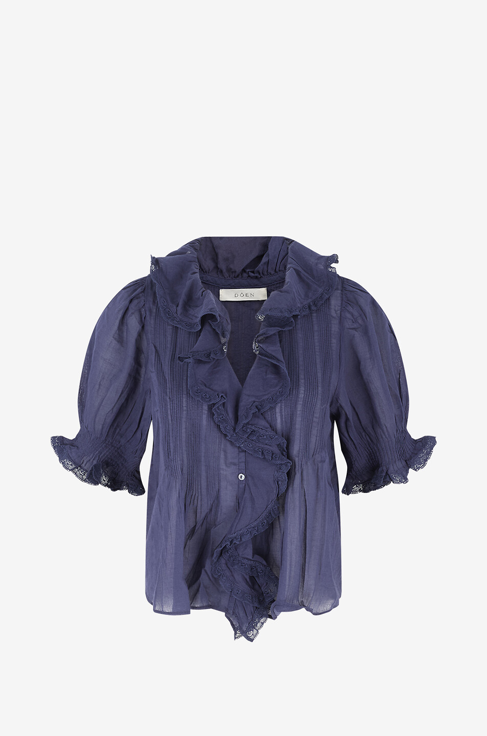 DÔEN Top à nervures en voile Henri Femme BLEU FONCE 1