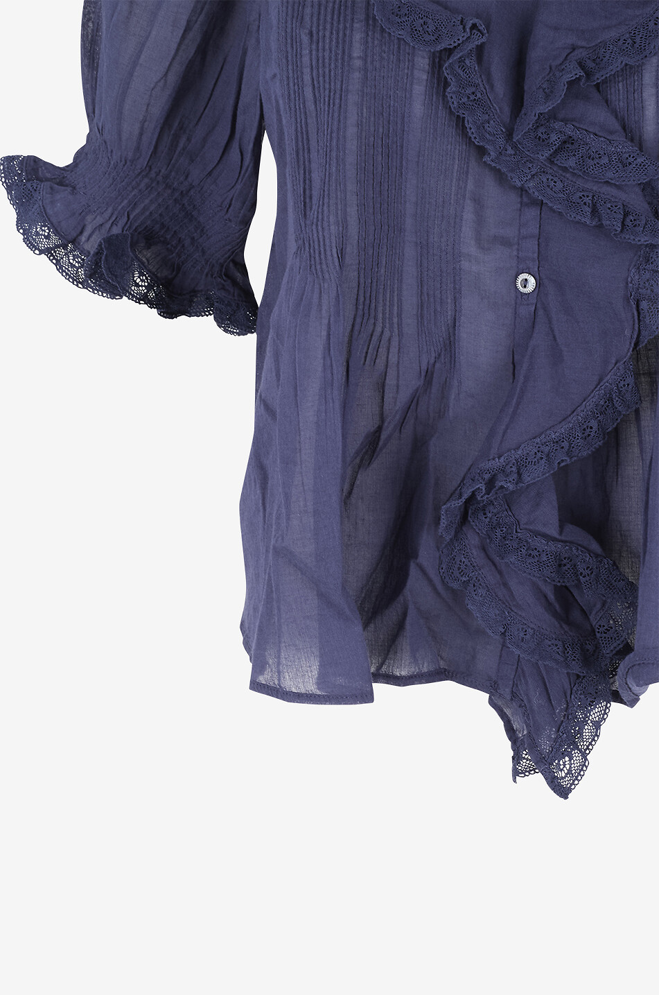 DÔEN Top à nervures en voile Henri Femme BLEU FONCE 3