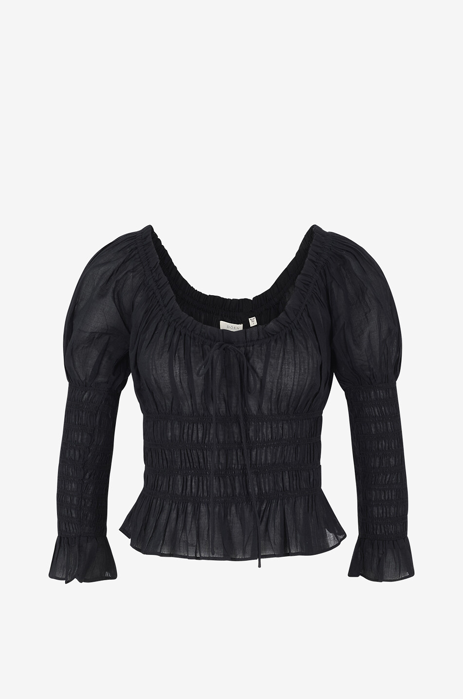 Blouse smockée en voile Baptisia