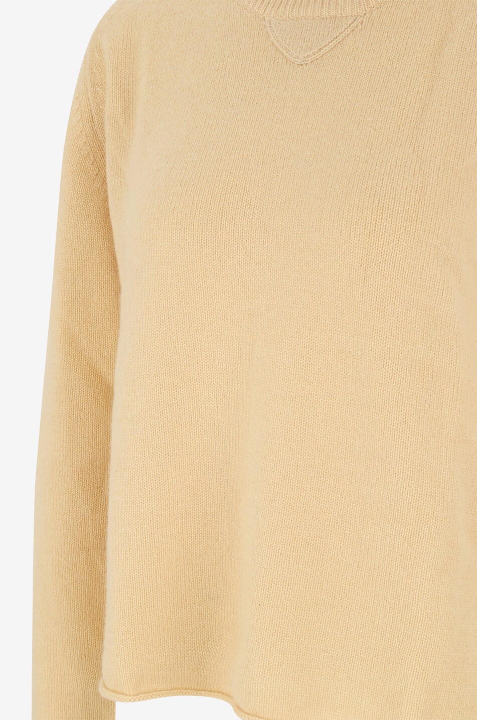 MONOKI Pull à col rond en cachemire New Beginnings Femme JAUNE CLAIR 3