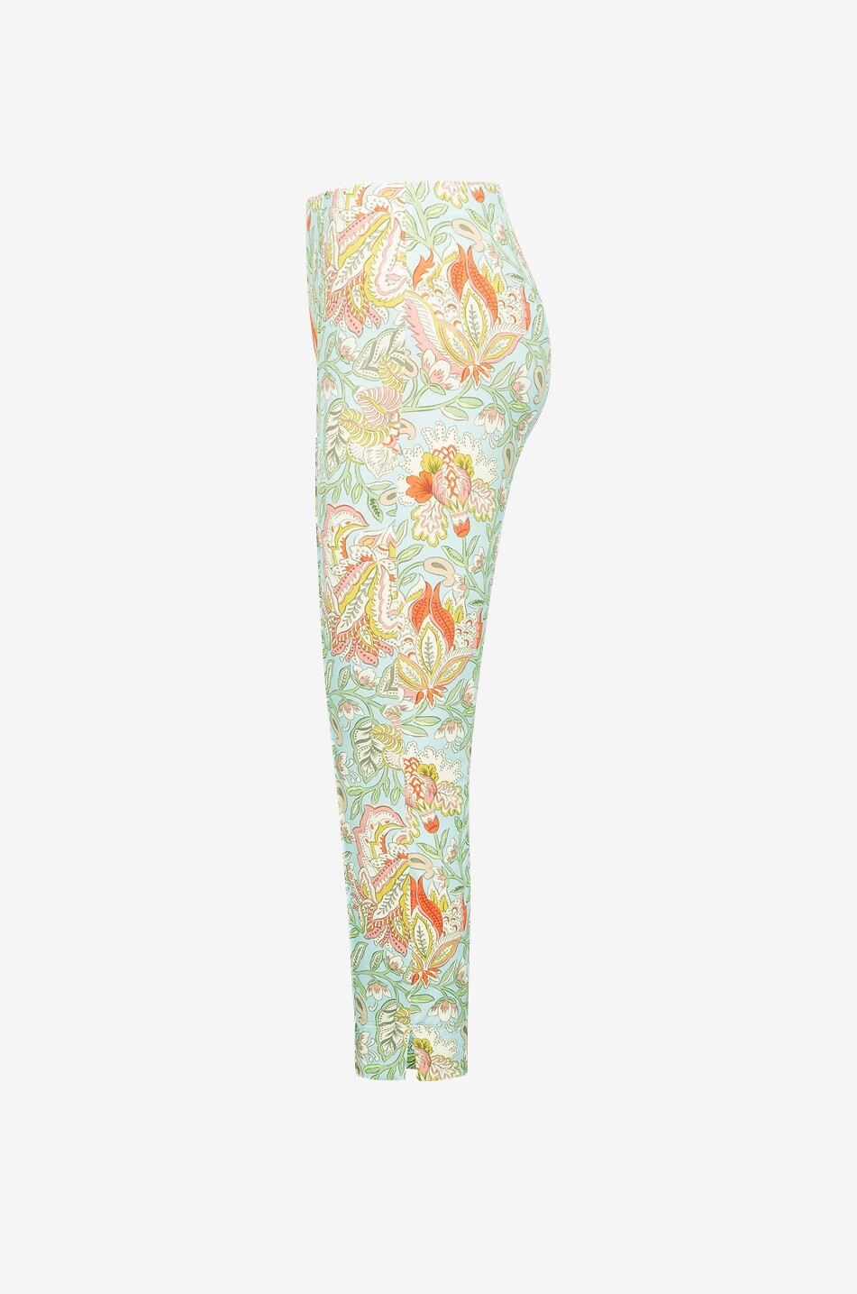 SEDUCTIVE Capri paisley print slim fit trousers Women LIGHT BLUE 6