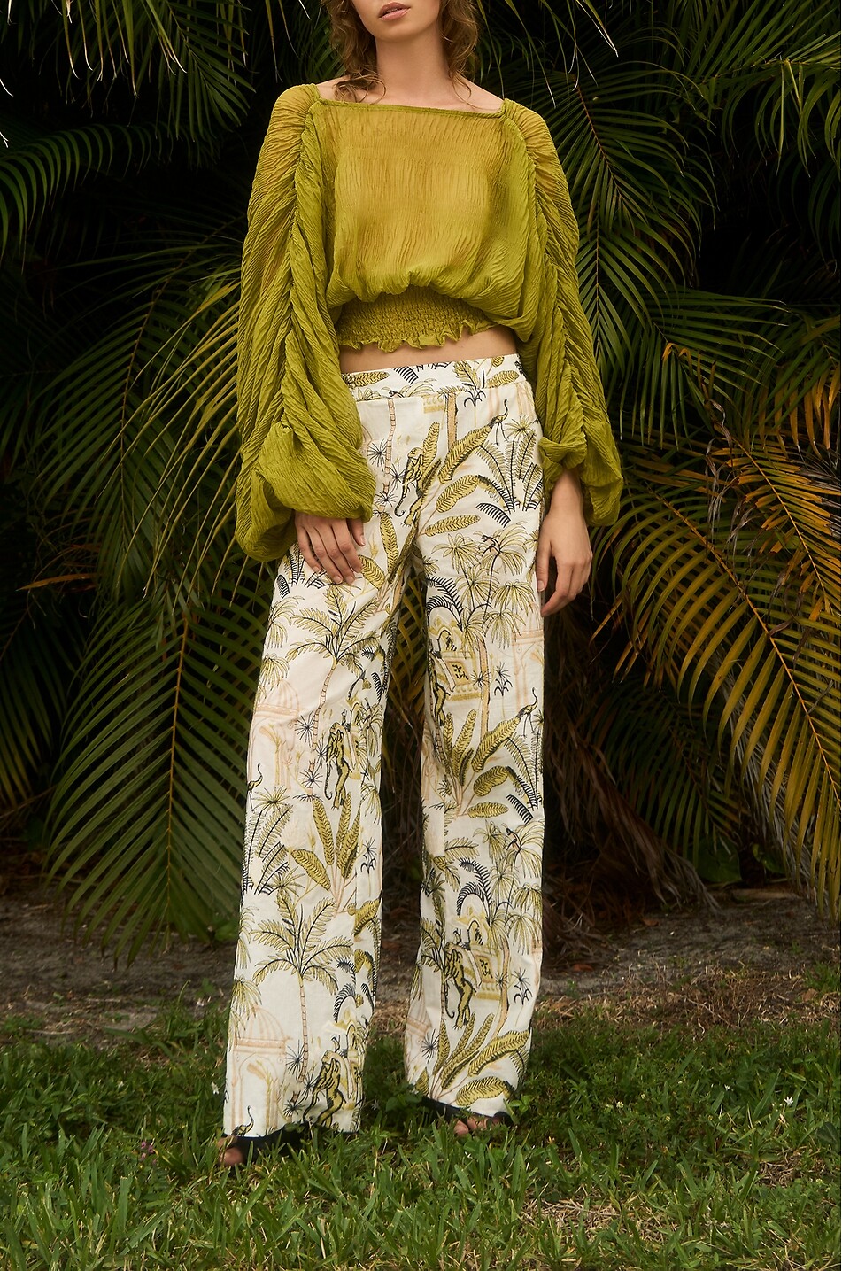 SEDUCTIVE Pantalon large en voile de coton brodé Rosanne Femme MULTICOLORE 5