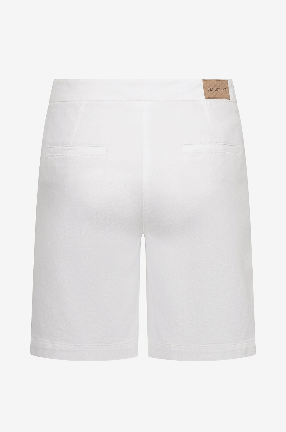 SEDUCTIVE Bridget cotton and linen bermuda shorts Women WHITE 2