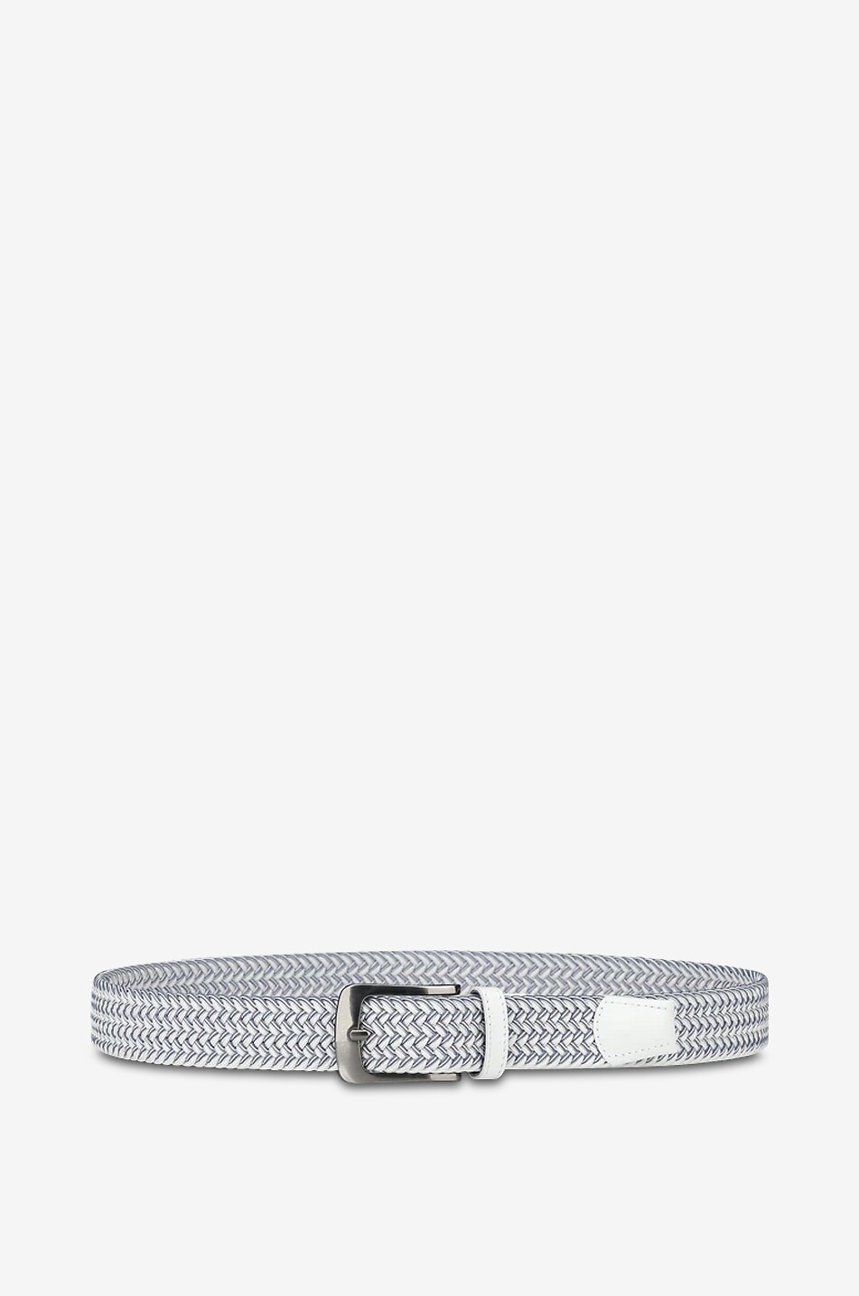 CHERVO Ceinture tressée en cuir Ulric 100  BLANC 2