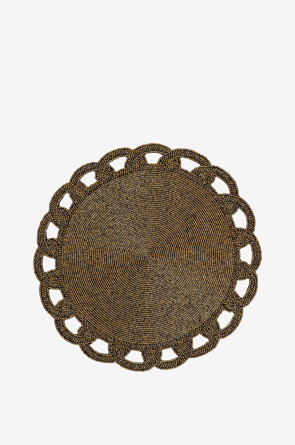 LES OTTOMANS Perlenverzierte Tischsets für Weihnachten Haus GOLDEN 1