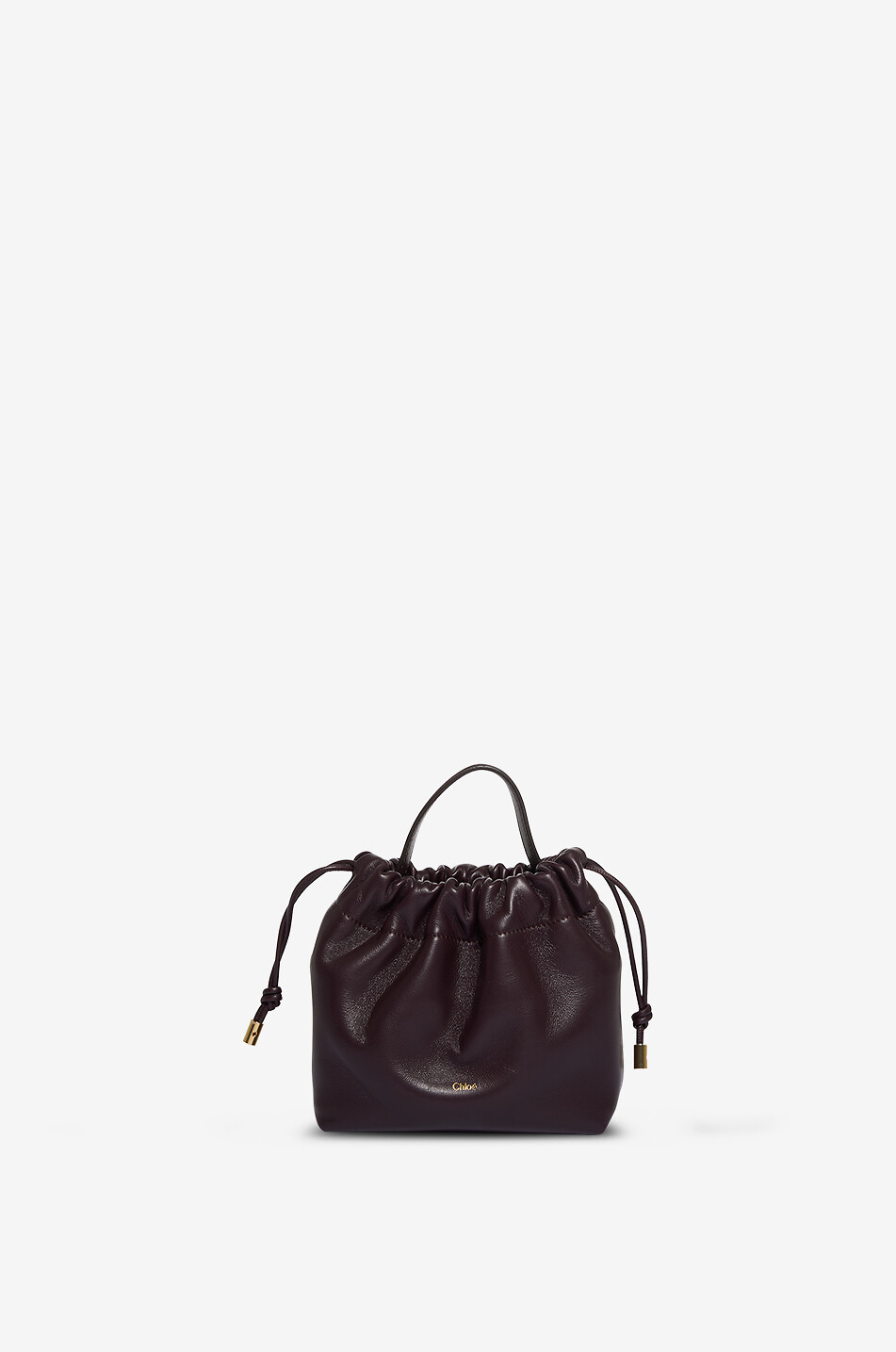 CHLOE Sac porté épaule en cuir nappa à bandoulière chaîne Chloé Icons Mini Femme VIOLET FONCÉ 1