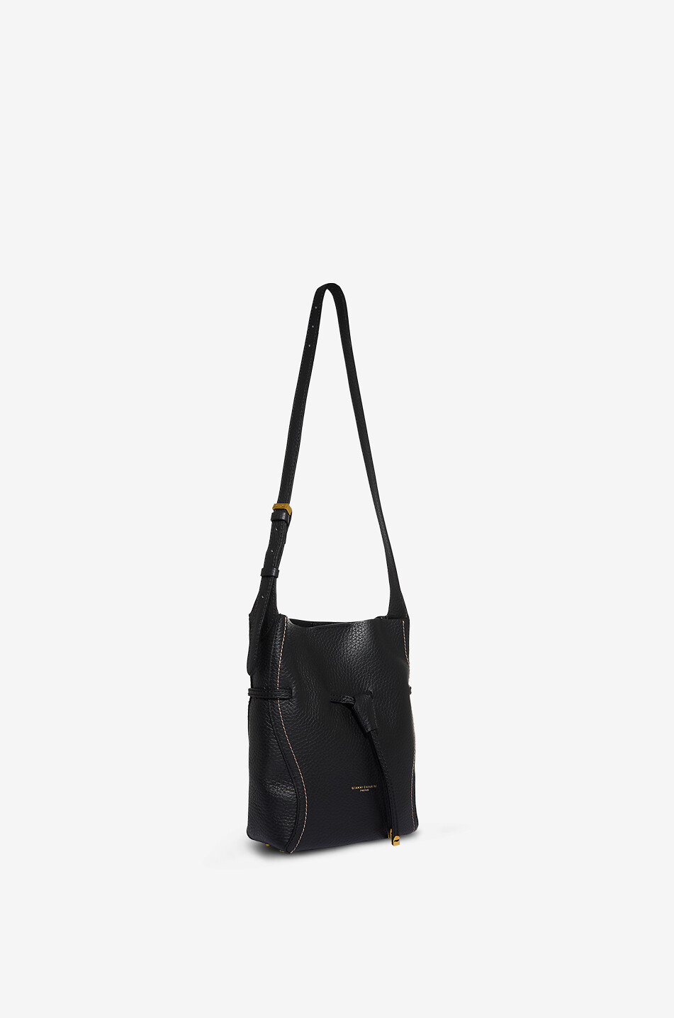 GIANNI CHIARINI Rechteckige Umhängetasche aus genarbtem Leder Sienna Damen SCHWARZ 2
