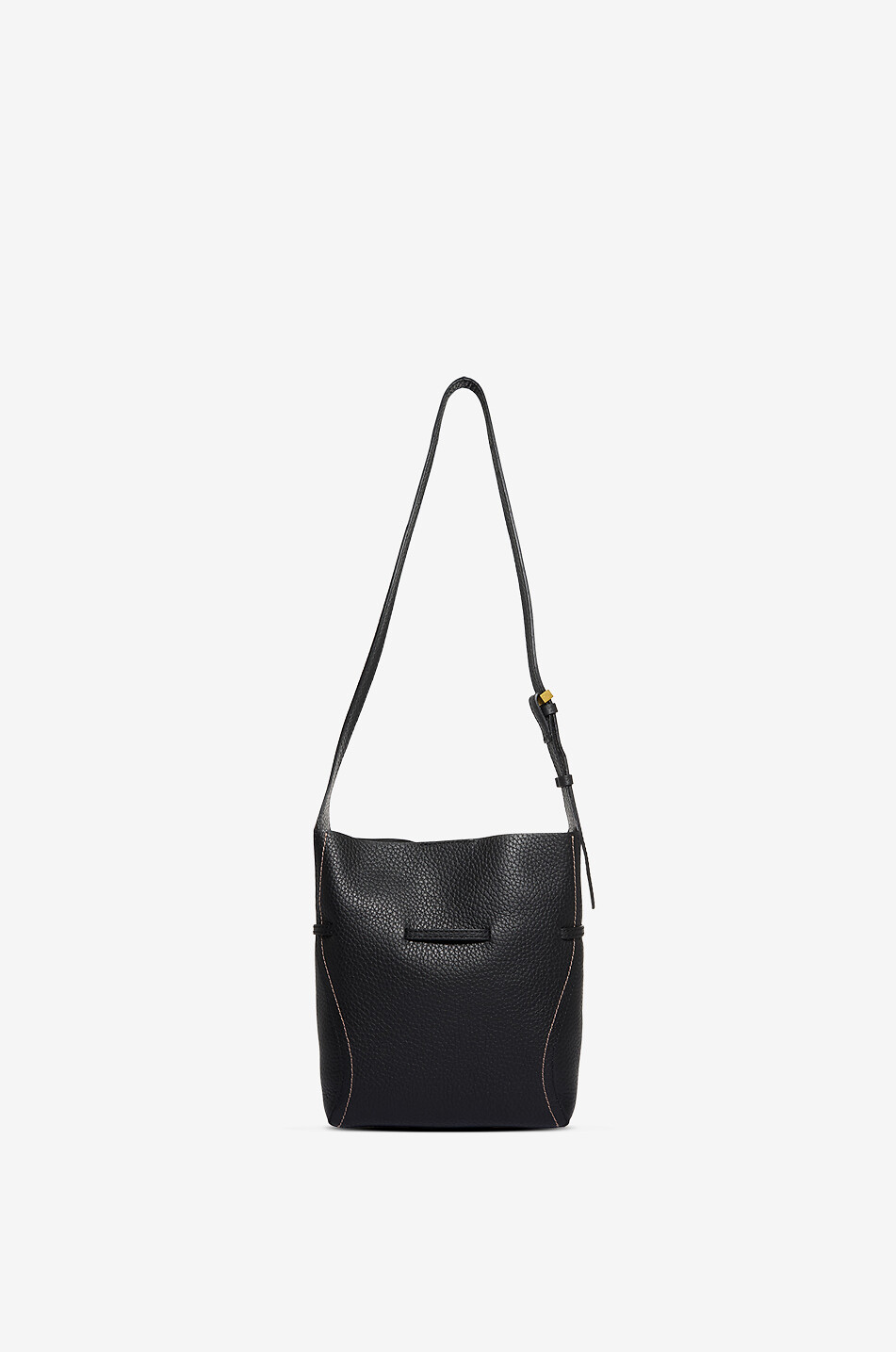 GIANNI CHIARINI Rechteckige Umhängetasche aus genarbtem Leder Sienna Damen SCHWARZ 3