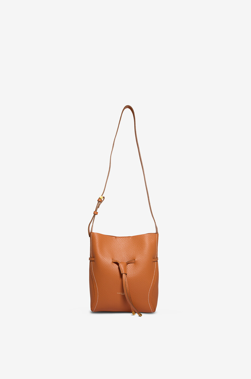 GIANNI CHIARINI Sac porté épaule rectangulaire en cuir grainé Sienna Femme ORANGE 1