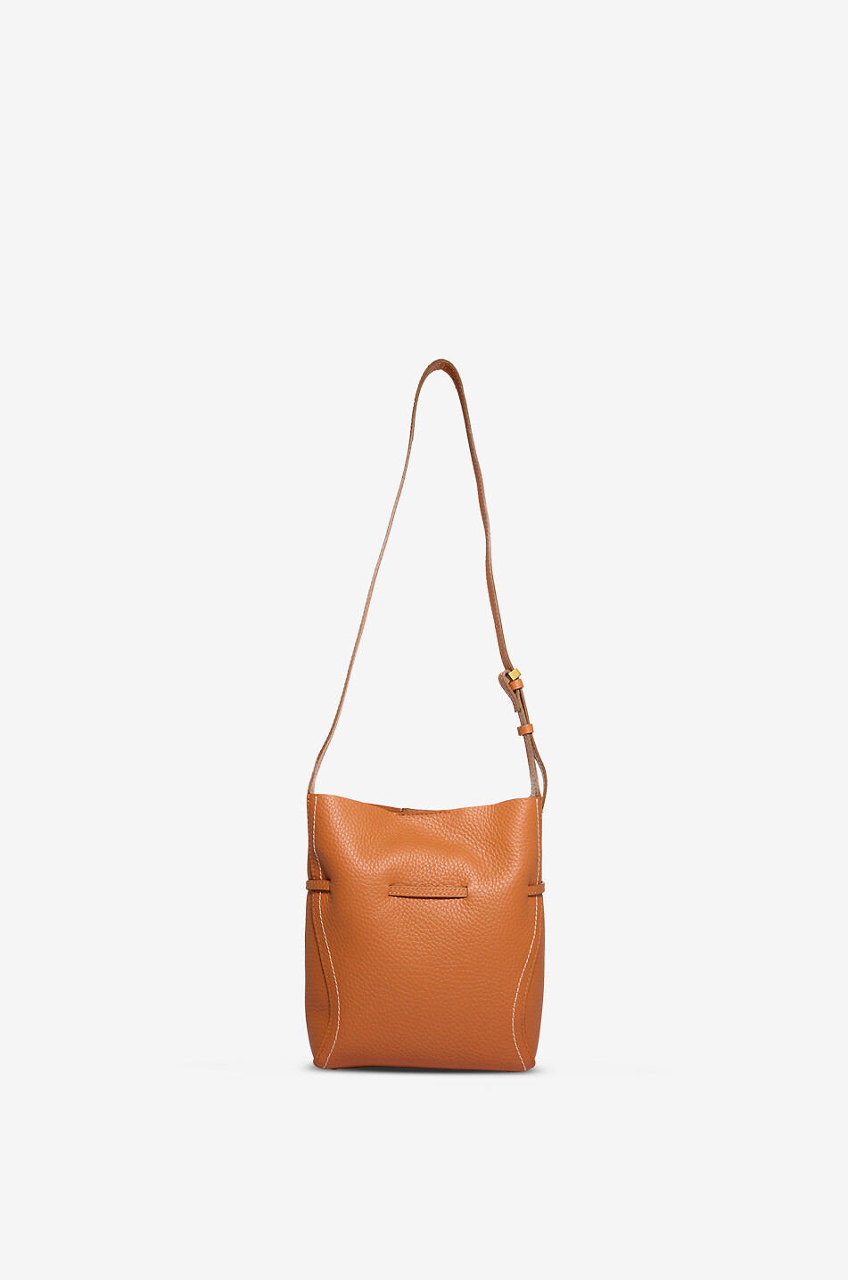 GIANNI CHIARINI Sac porté épaule rectangulaire en cuir grainé Sienna Femme ORANGE 3