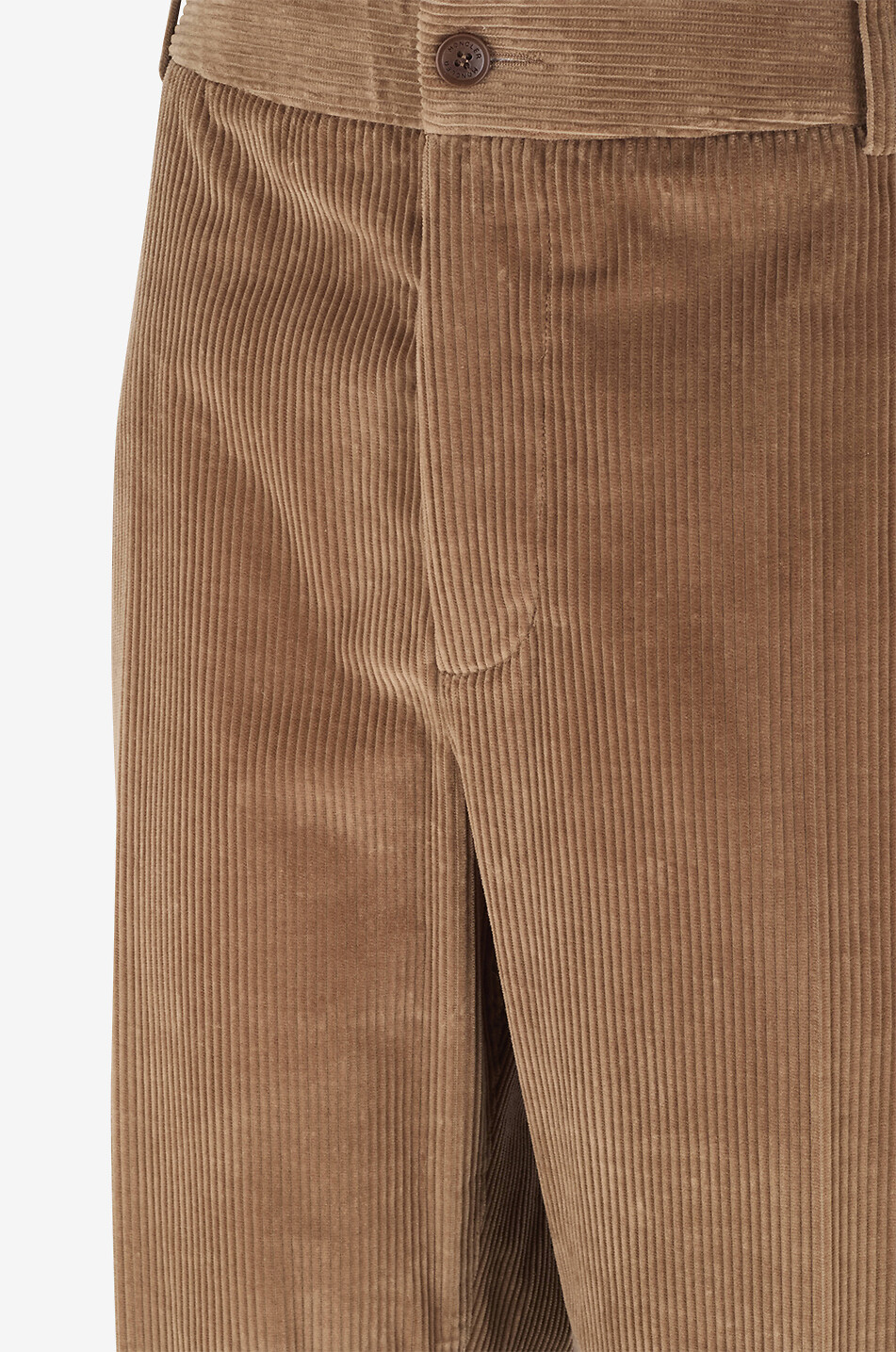 MONCLER Straight-leg cotton corduroy trousers Men BROWN 3