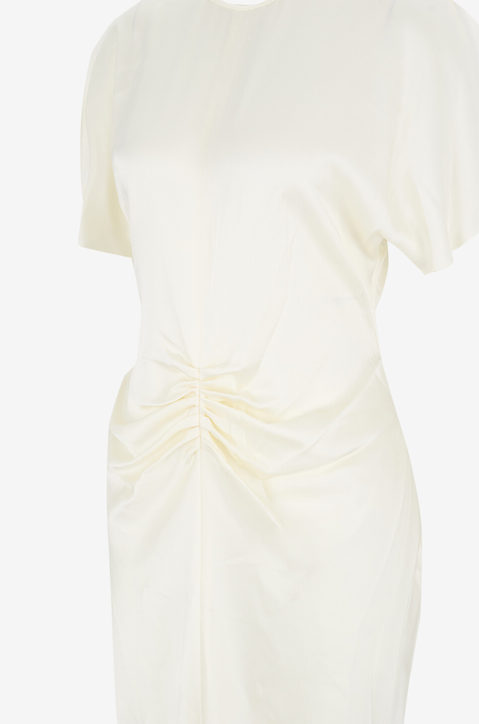 VICTORIA BECKHAM Isabella floor length satin dress Women EGGSHELL 3