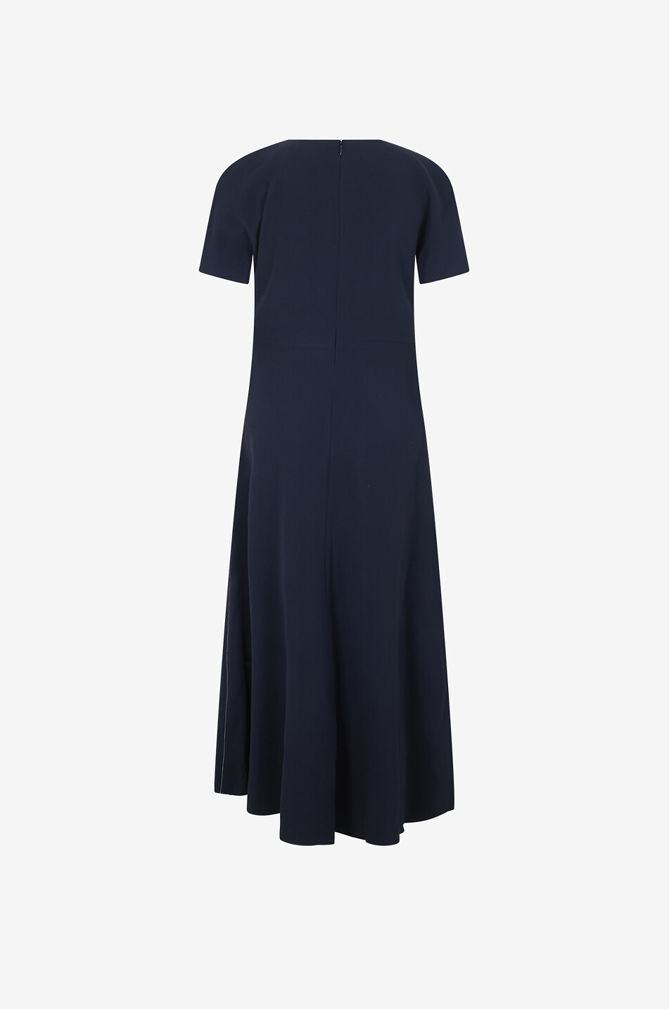VICTORIA BECKHAM Gathered Detail crepe T-shirt midi dress Women DARK BLUE 2