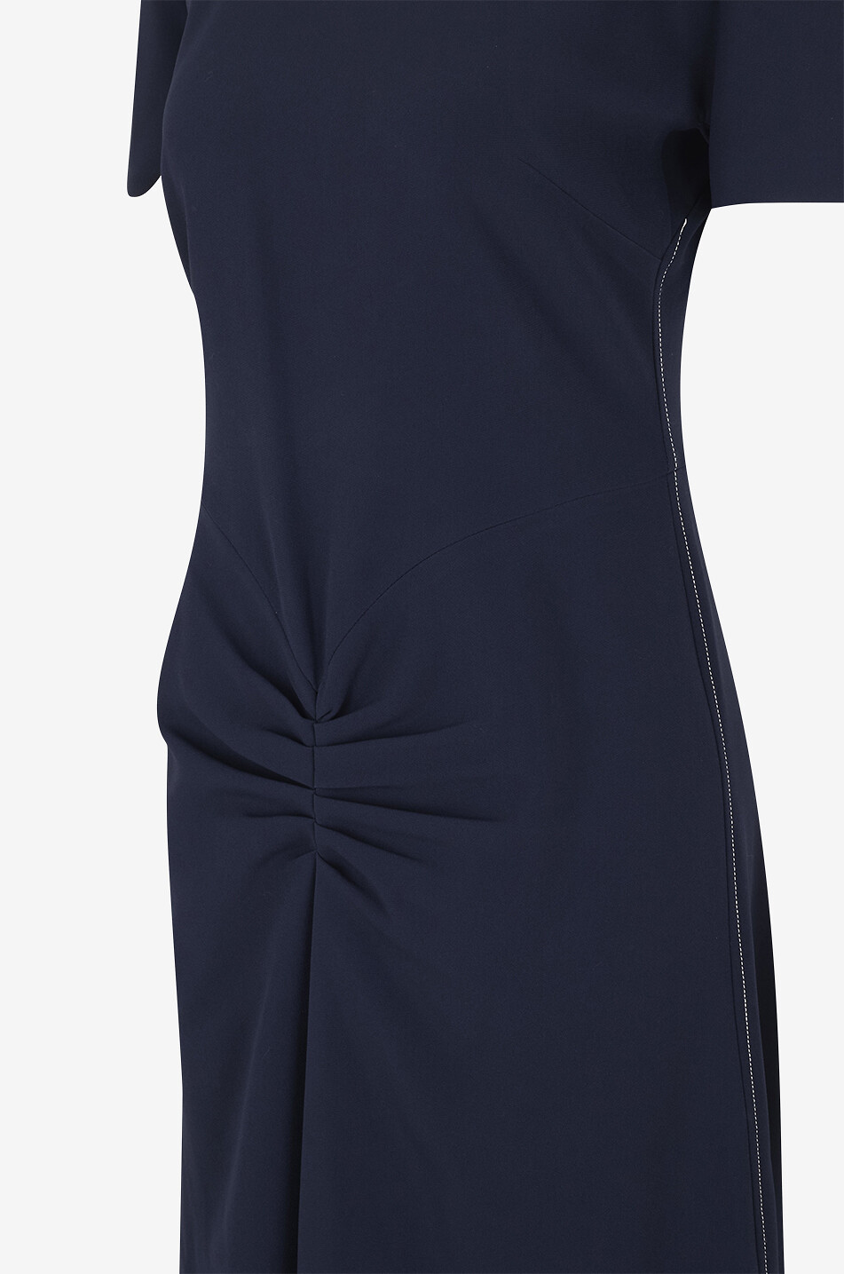 VICTORIA BECKHAM Gathered Detail crepe T-shirt midi dress Women DARK BLUE 3