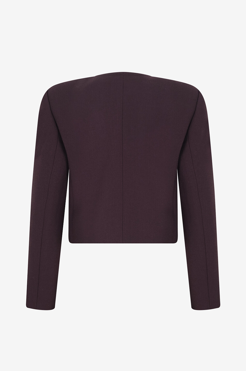 CHLOE Wool crepe tailoring jacket Women DARK PURPLE 2